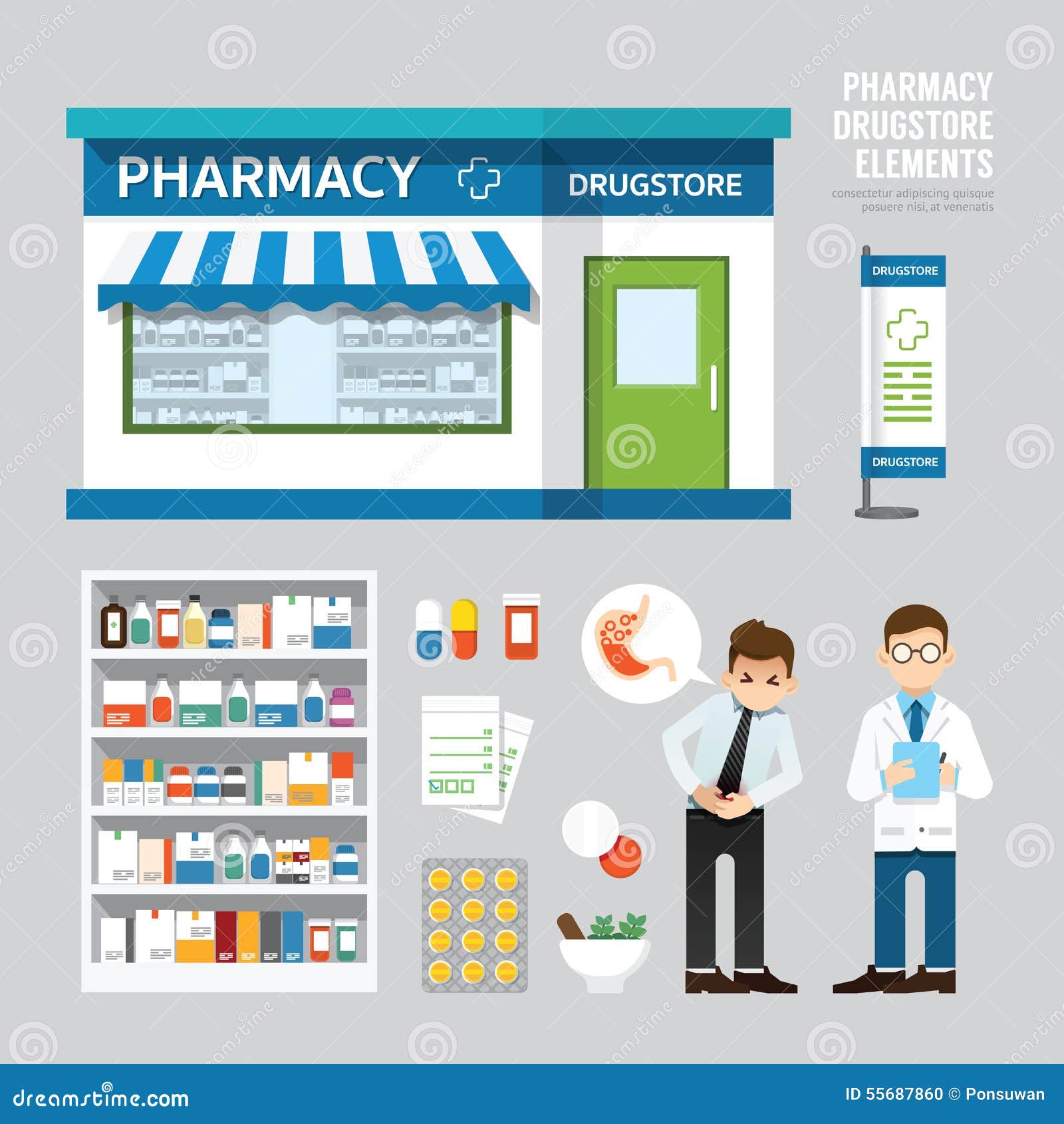 Pharmacy дизайн вектор