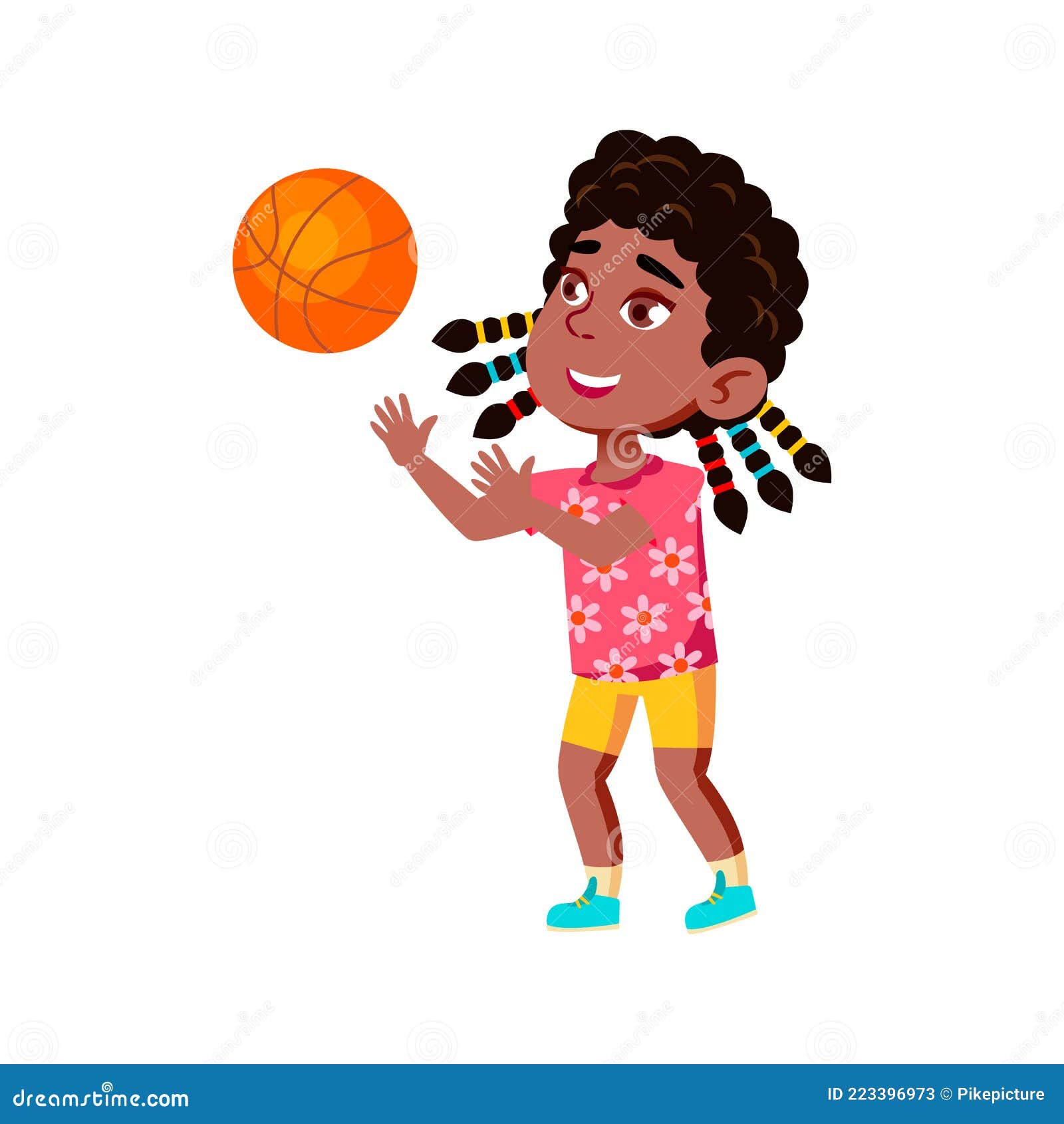 Vectores De Deporte De Baloncesto Para Niñas Ilustración del Vector -  Ilustración de historieta, actividad: 223396973