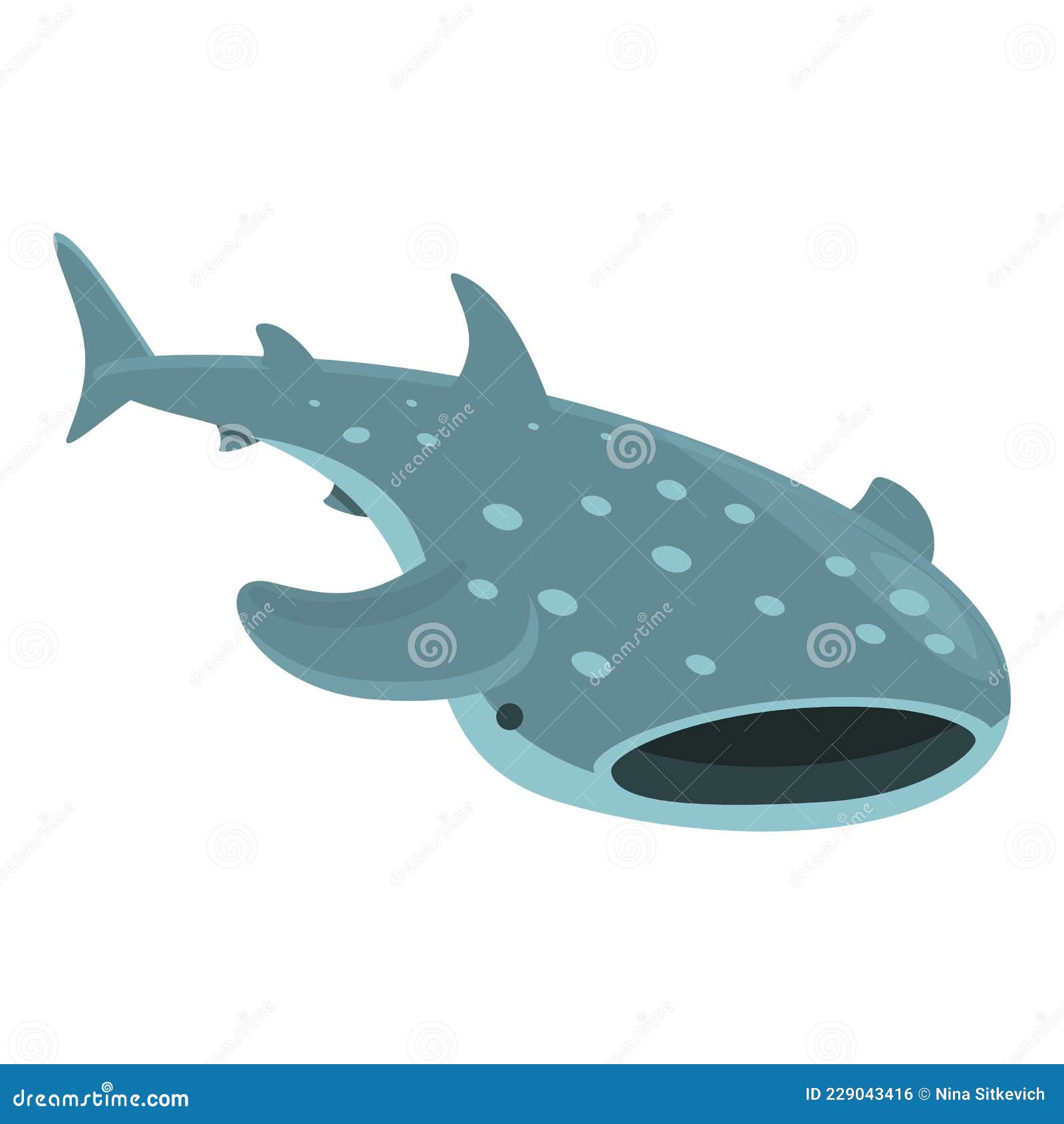 Vectores De Dibujos Animados De Tiburón Ballena. Peces Oceánicos  Ilustración del Vector - Ilustración de tapa, extremidad: 229043416