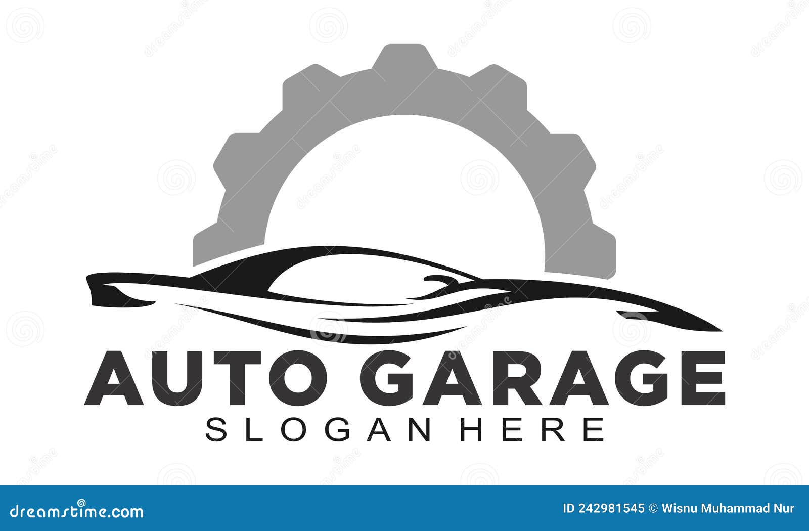 Vectorielle auto garage illustration de vecteur. Illustration du graphisme  - 242981545