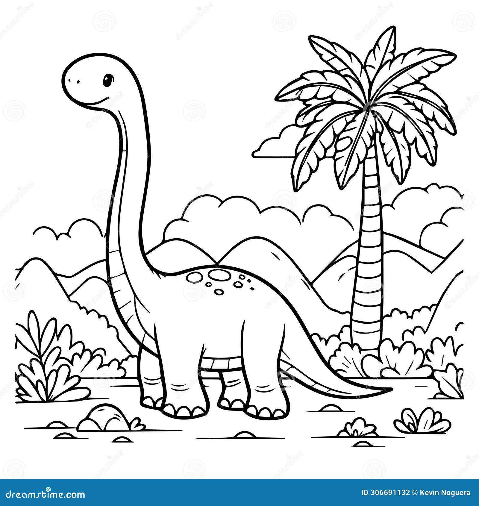 ized dinosaur line drawing for coloring