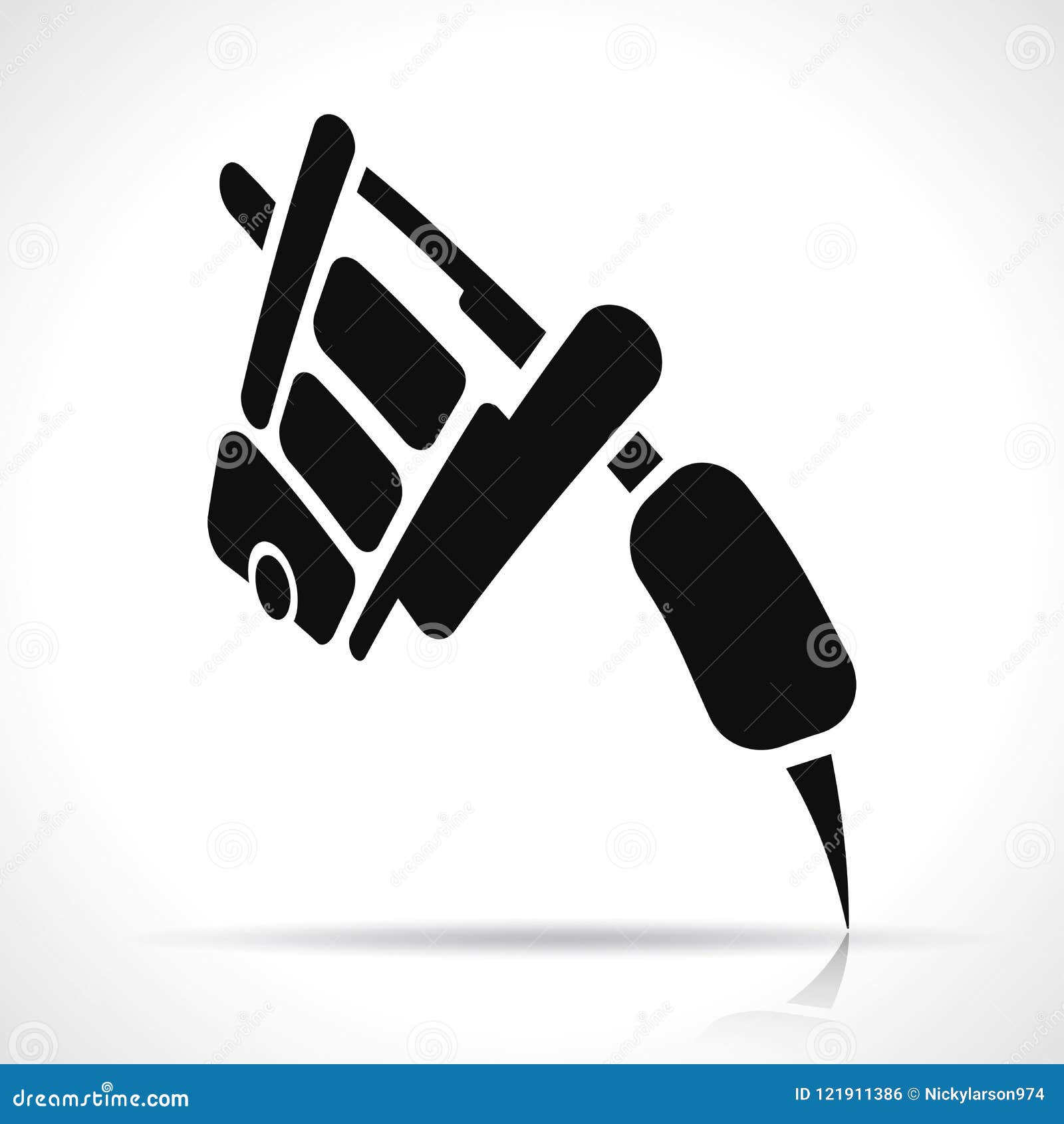 Vectortattoo Machine Design Icon Stock Vector Illustration of