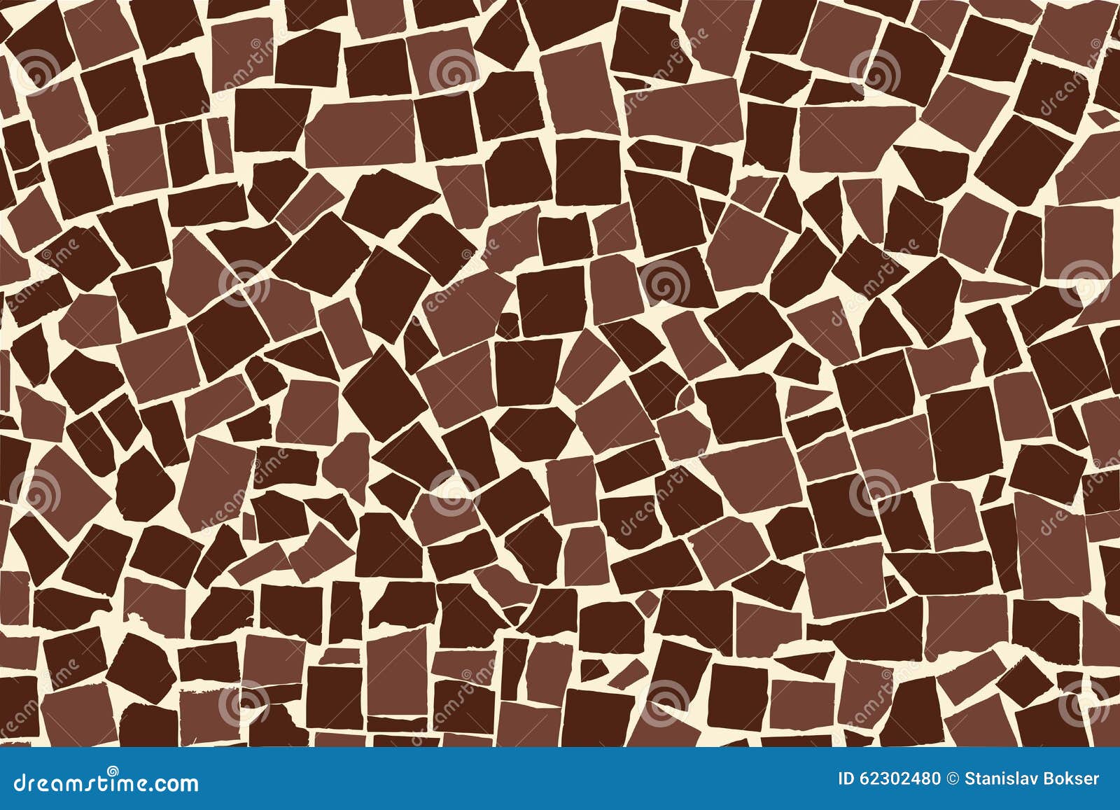 Vectortextuur van bruine twee gekleurde asymmetrische decoratieve ...