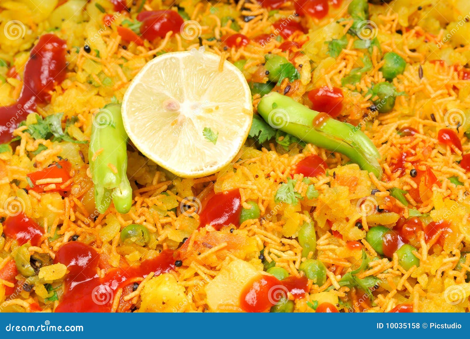 Veg Gujarati Poha Dish Royalty Free Stock Photos Image 10035158