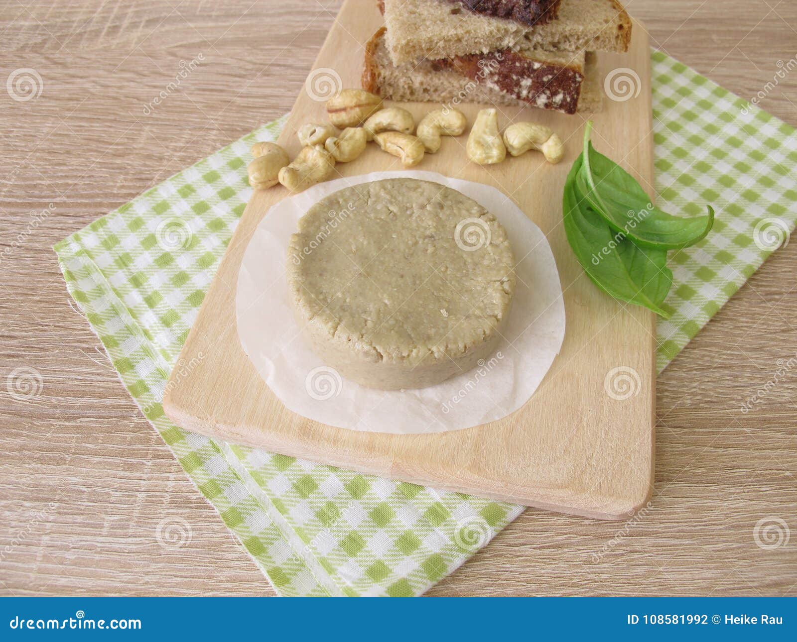 Vegan Cheese from Cashews and Bread Stock Photo Image of replacements