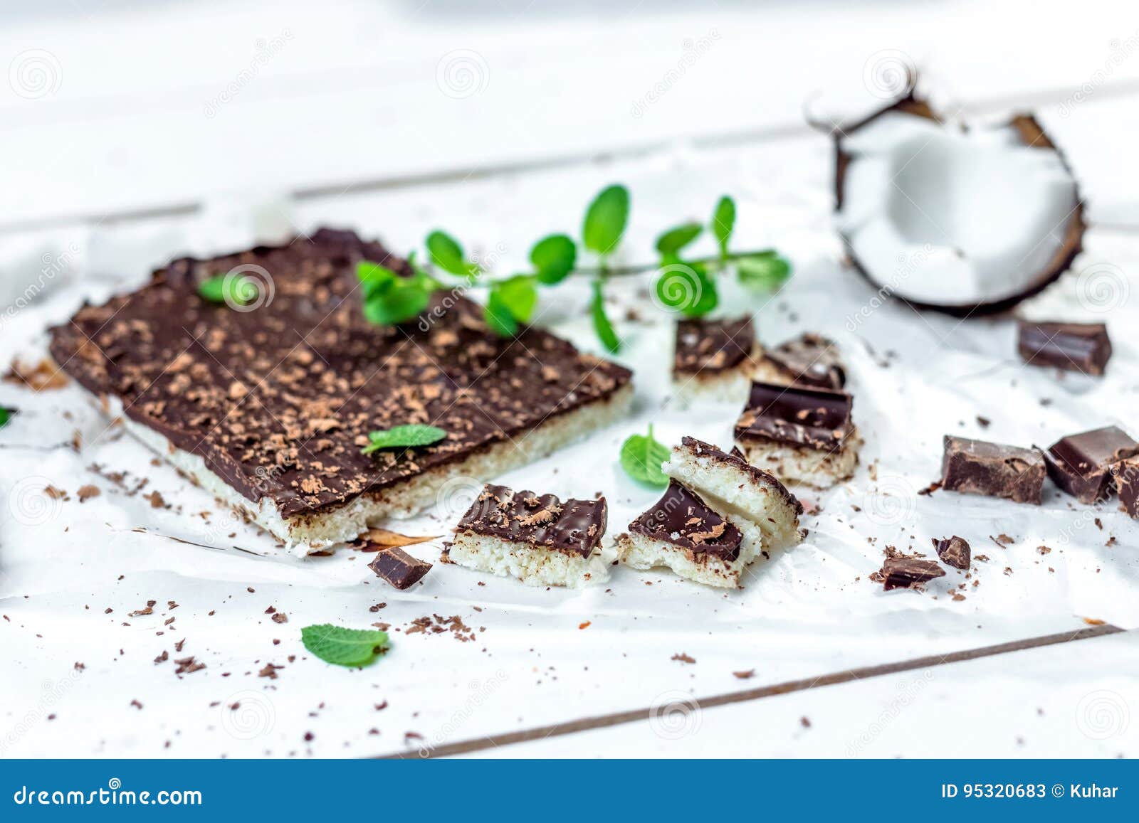 Vegan coconut cake stock image. Image of tart, vegan 95320683