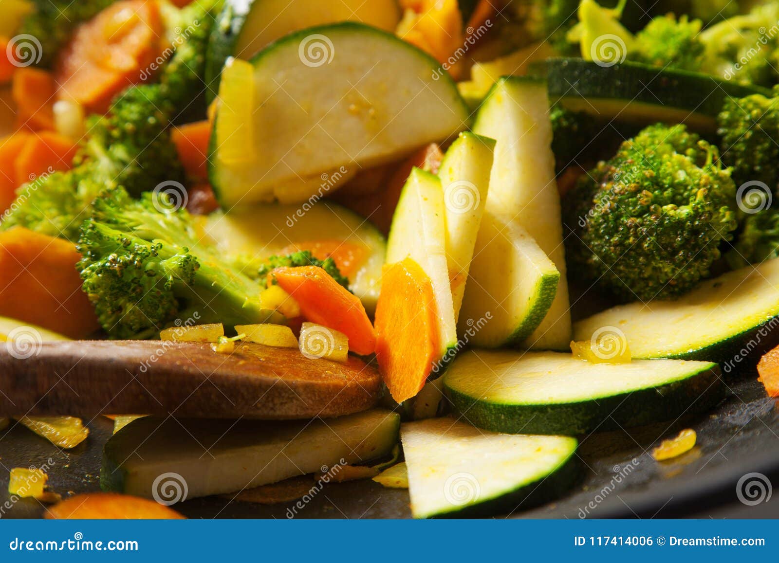 Vegan Cooking with a Wok and Vegetables Stock Photo Image of lunch, organic 117414006