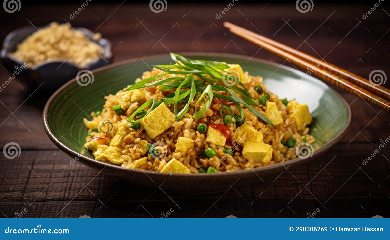 Vegan Egg Tofu Fried Rice: Fragrant Rice Stir-fried with Tofu Scrambled