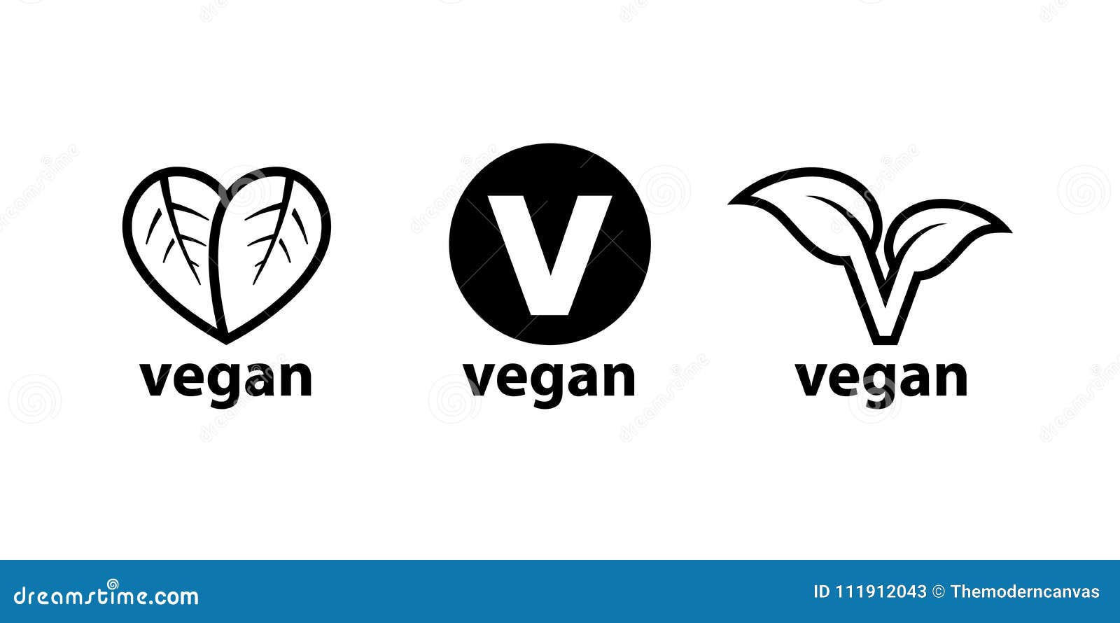 Vegan Food Label Icons Symbols Stock Vector Illustration Of Icon