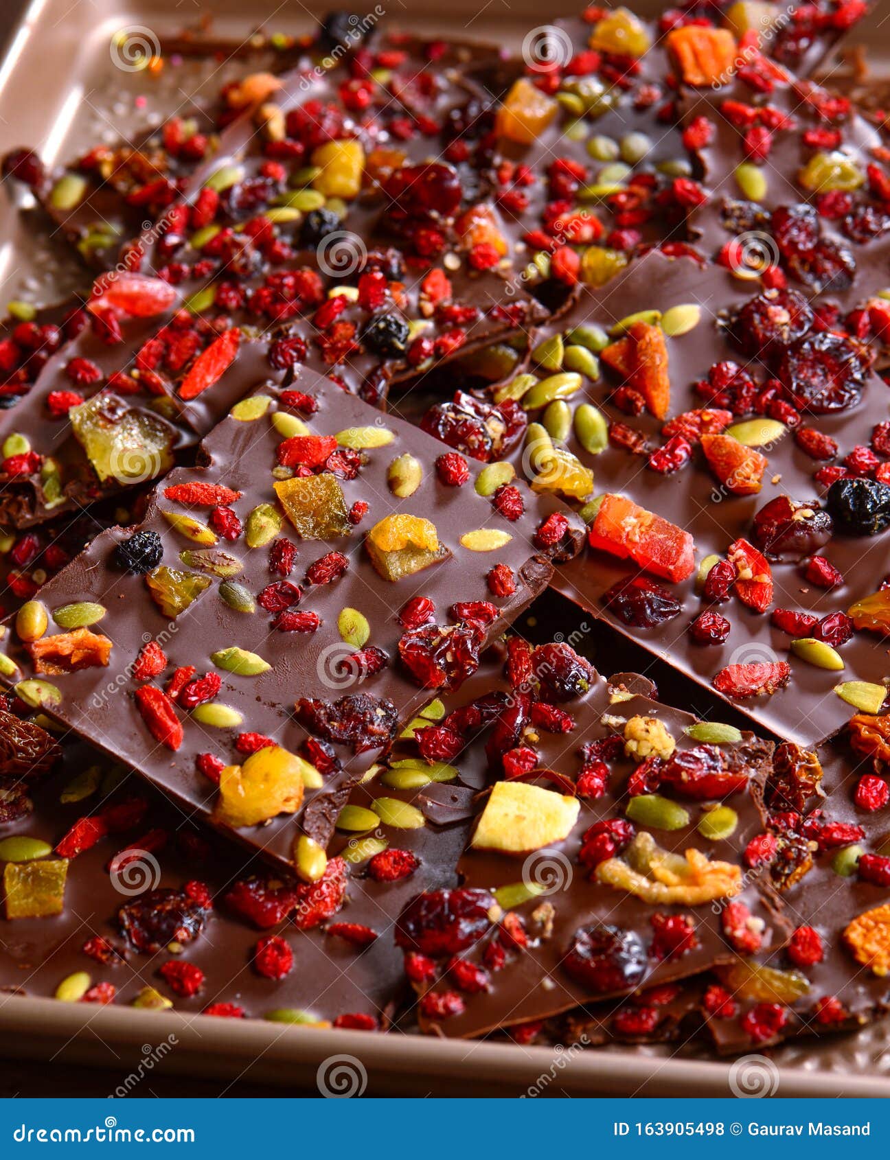 vegan gluten free chocolate bark or fruit and nut chocolates