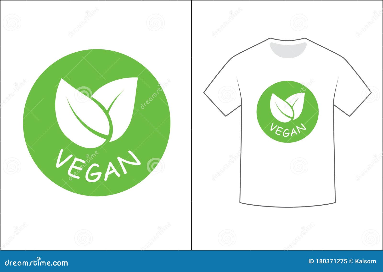 Vegan Graphics Design for Tshirt Stock Vector Illustration of concept, leaf 180371275