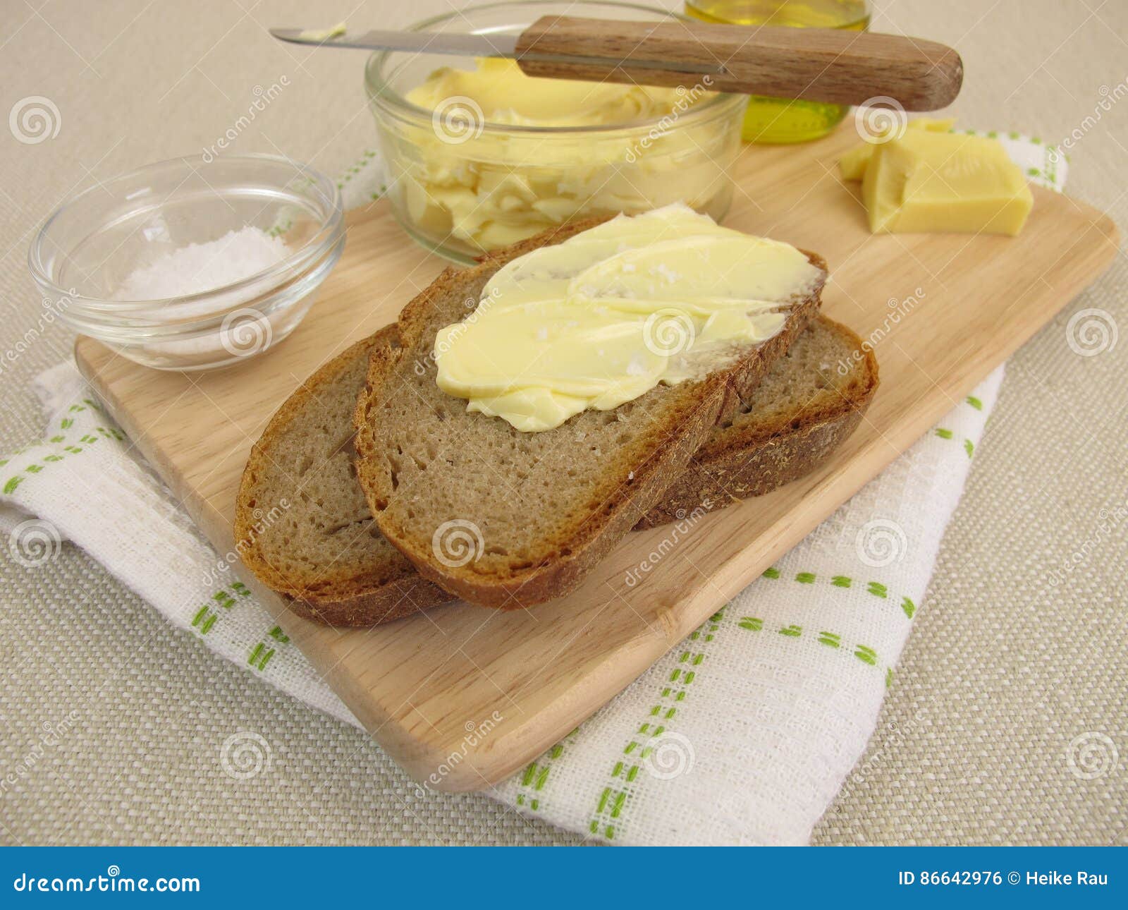 Vegan margarine on bread stock photo. Image of vegan 86642976