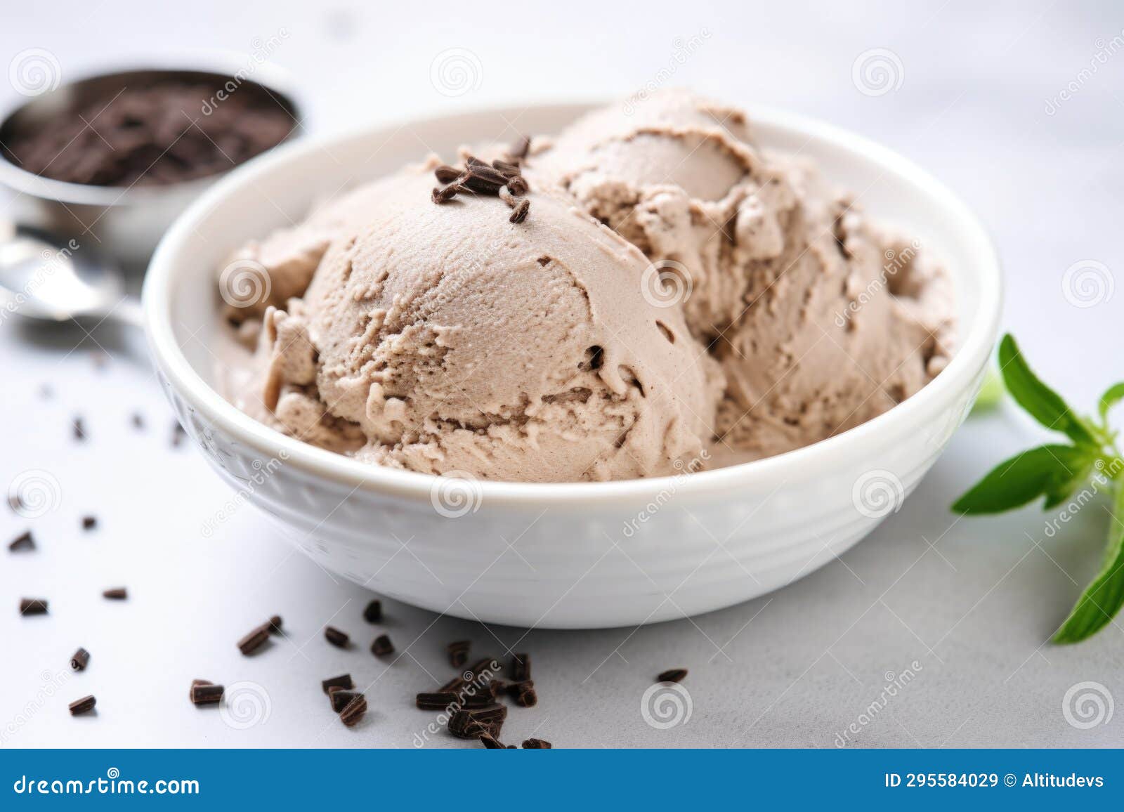 Vegan Nondairy Ice Cream in a Dish Stock Image Image of dairyfree