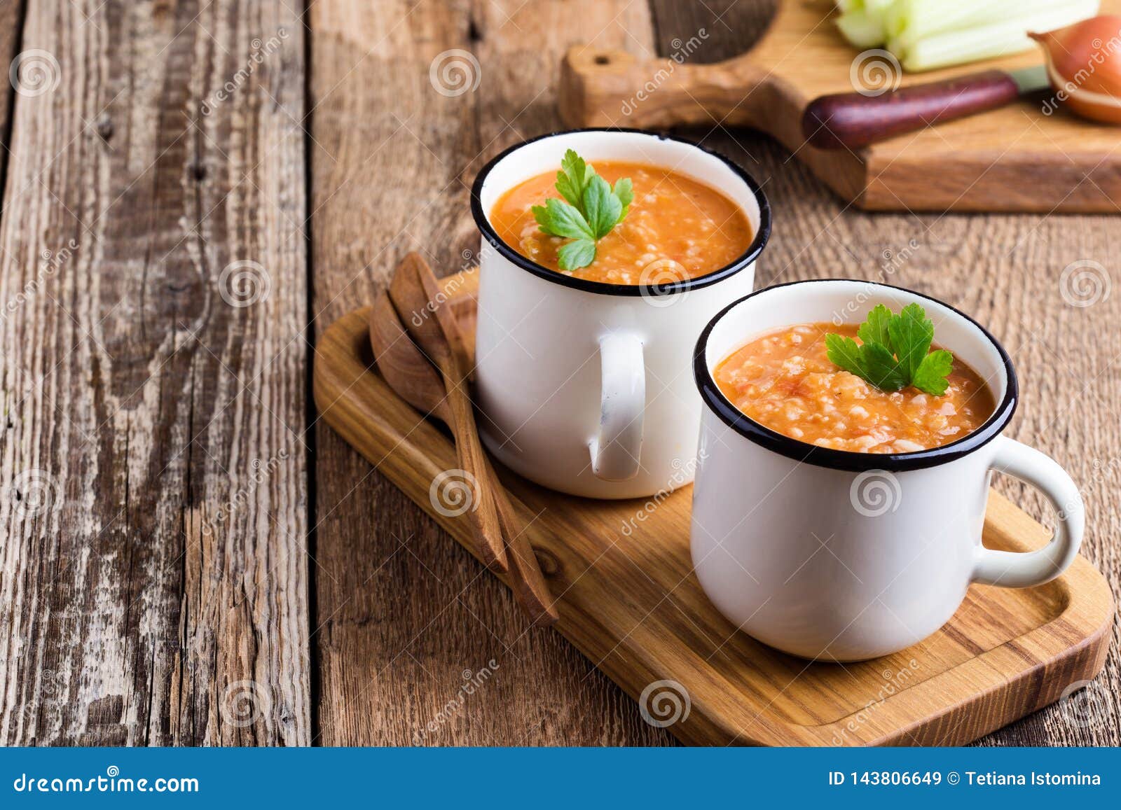Vegan Pearl Barley Soup with Seasonal Vegetables Stock Image - Image of ...