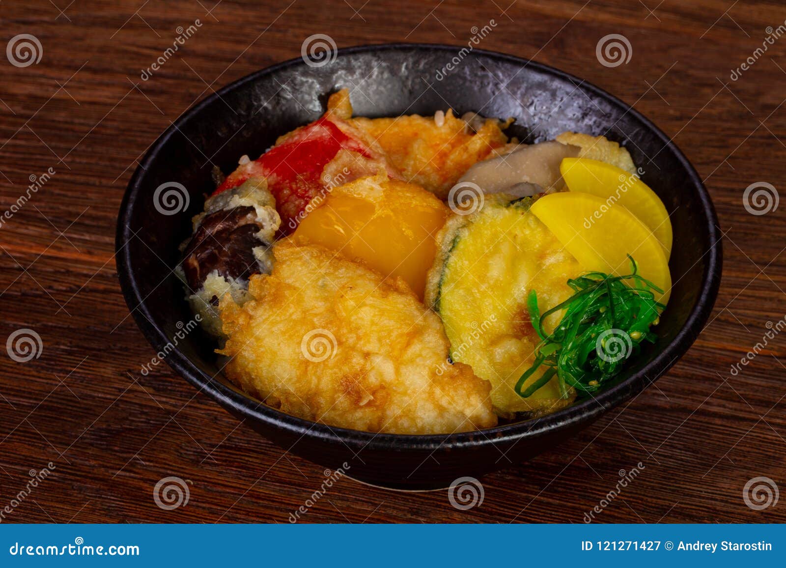 Vegan vegetable tempura stock image. Image of white - 121271427