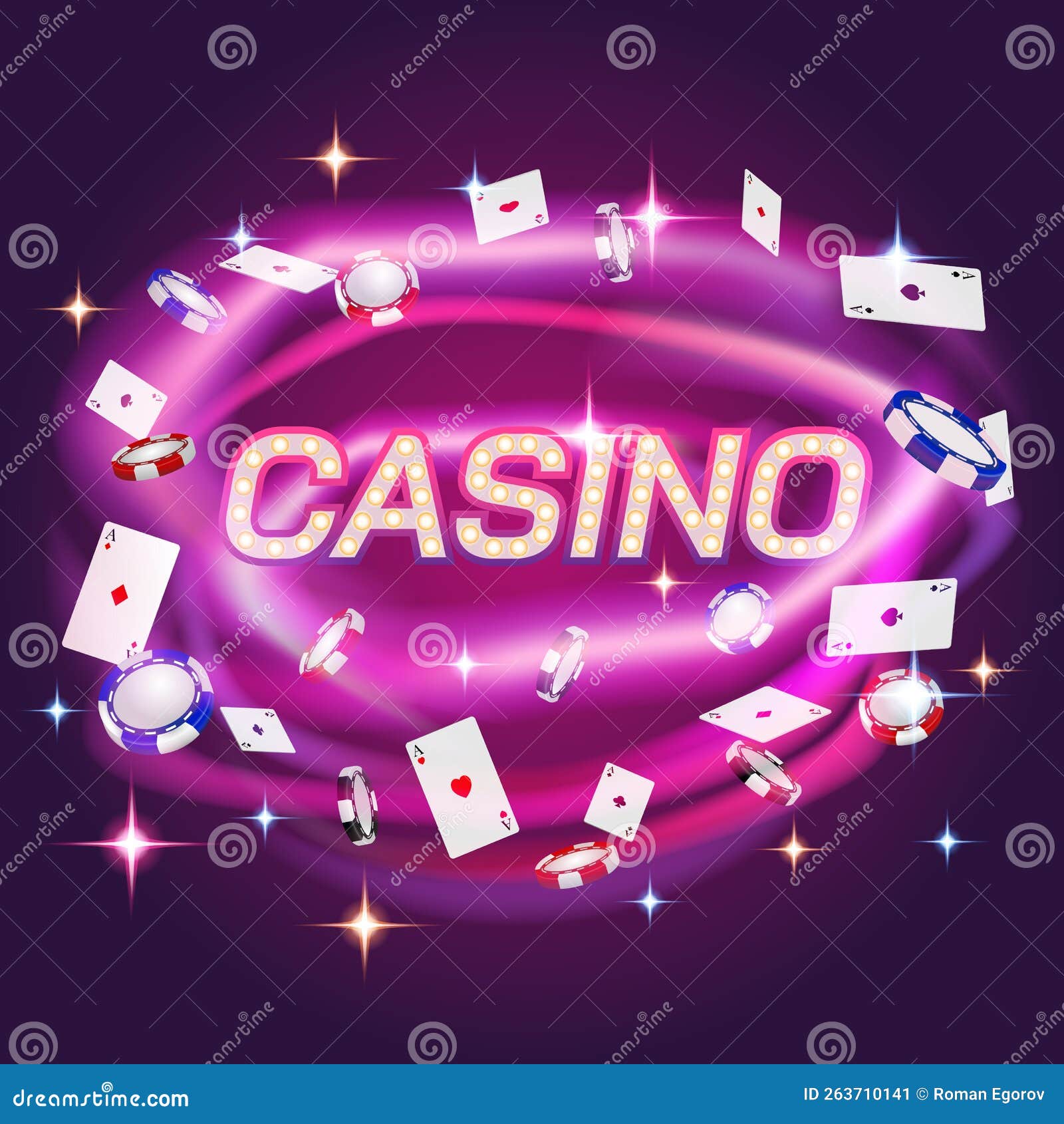 Fundo Casino Com Cartão Jogo Ouro Dados Ouro imagem vetorial de