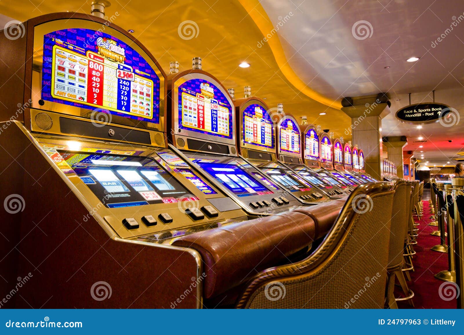 Vegas Slot Machines editorial stock photo. Image of gamble 24797963