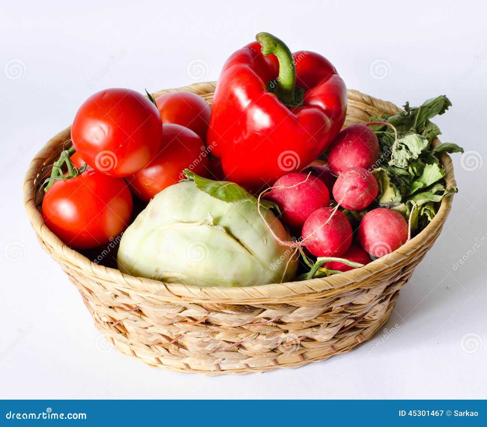 Vegetable basket stock image. Image of pepper, green 45301467