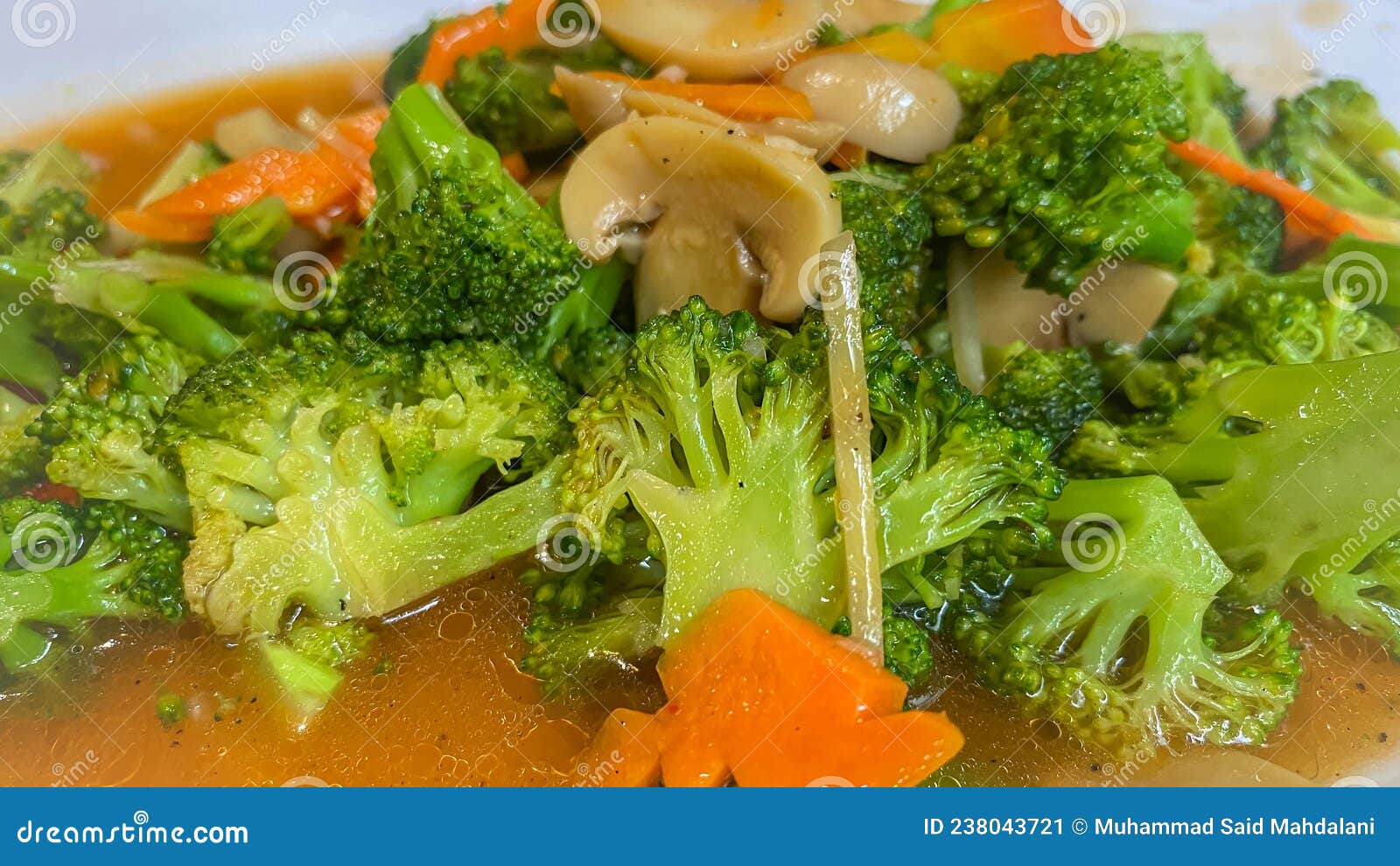 Vegetable Capcay Served on a Plate, a Typical Food from China. Stock ...