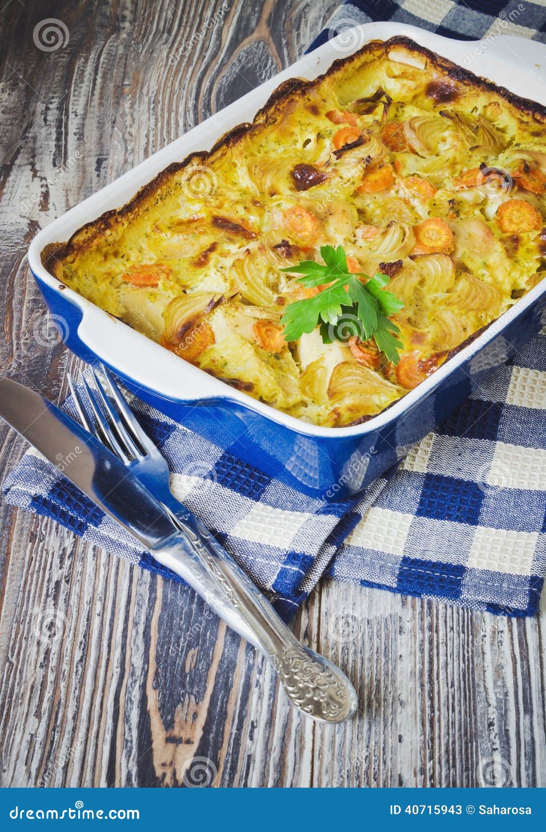 Vegetable casserole stock image. Image of dinner, color 40715943