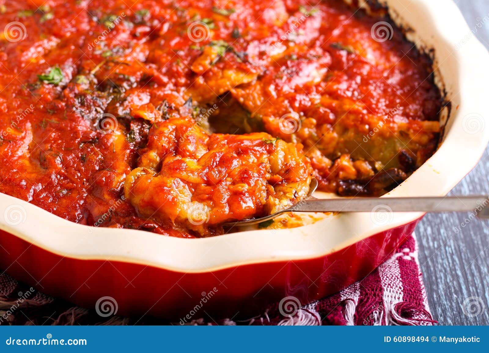 Vegetable and cheese bake stock photo. Image of moussaka 60898494