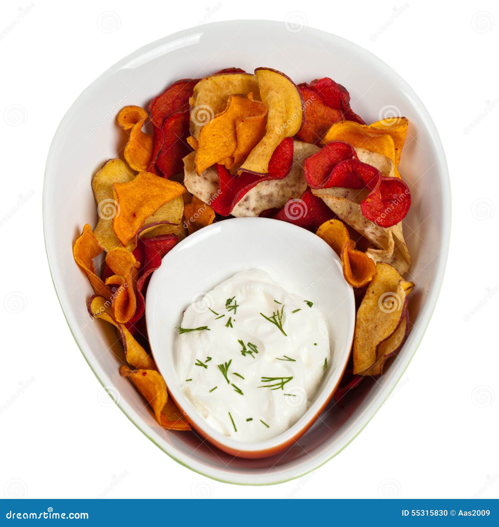 Vegetable Chips stock photo. Image of chip, exotic, sour 55315830