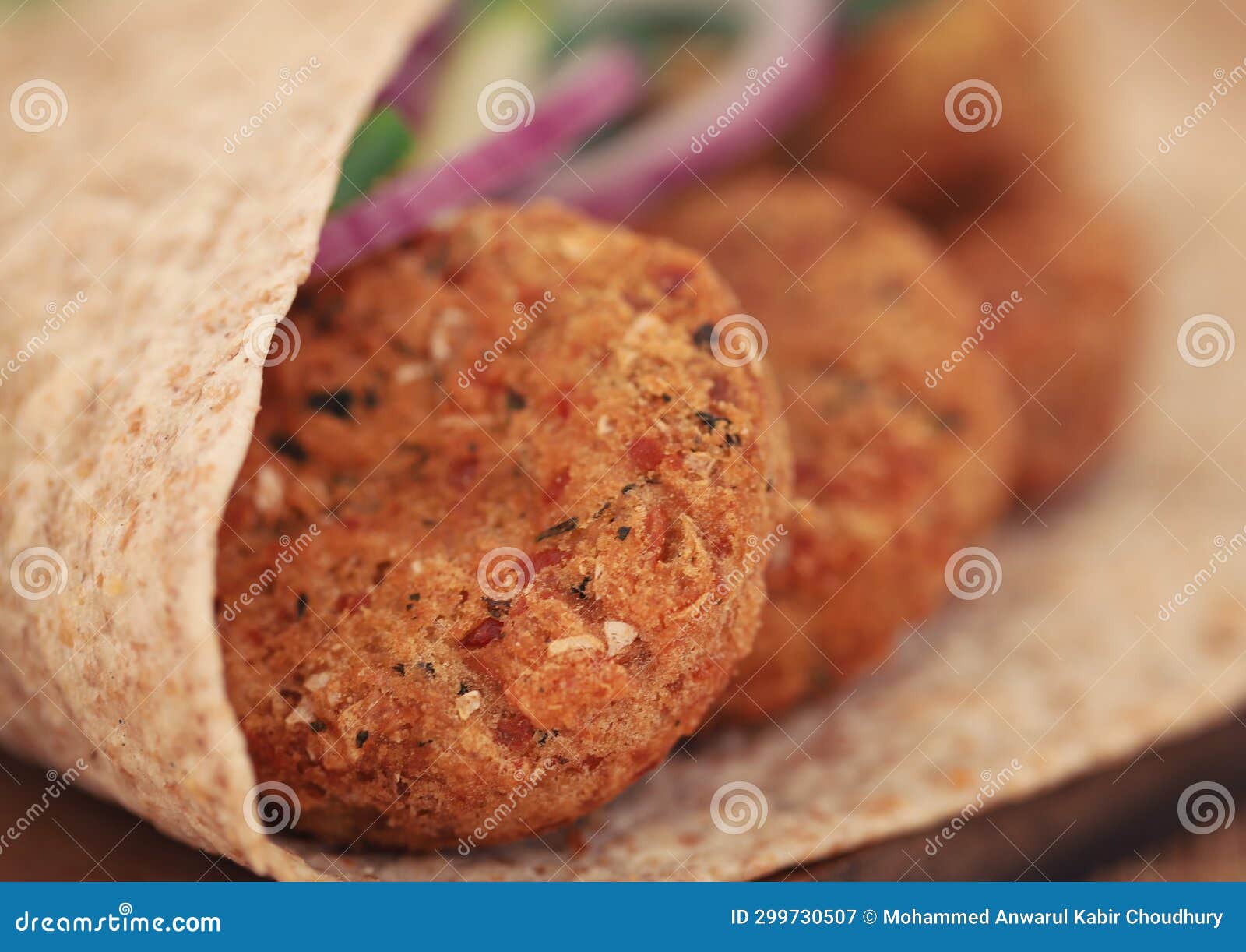 Vegetable falafel stock image. Image of spicy, plant 299730507