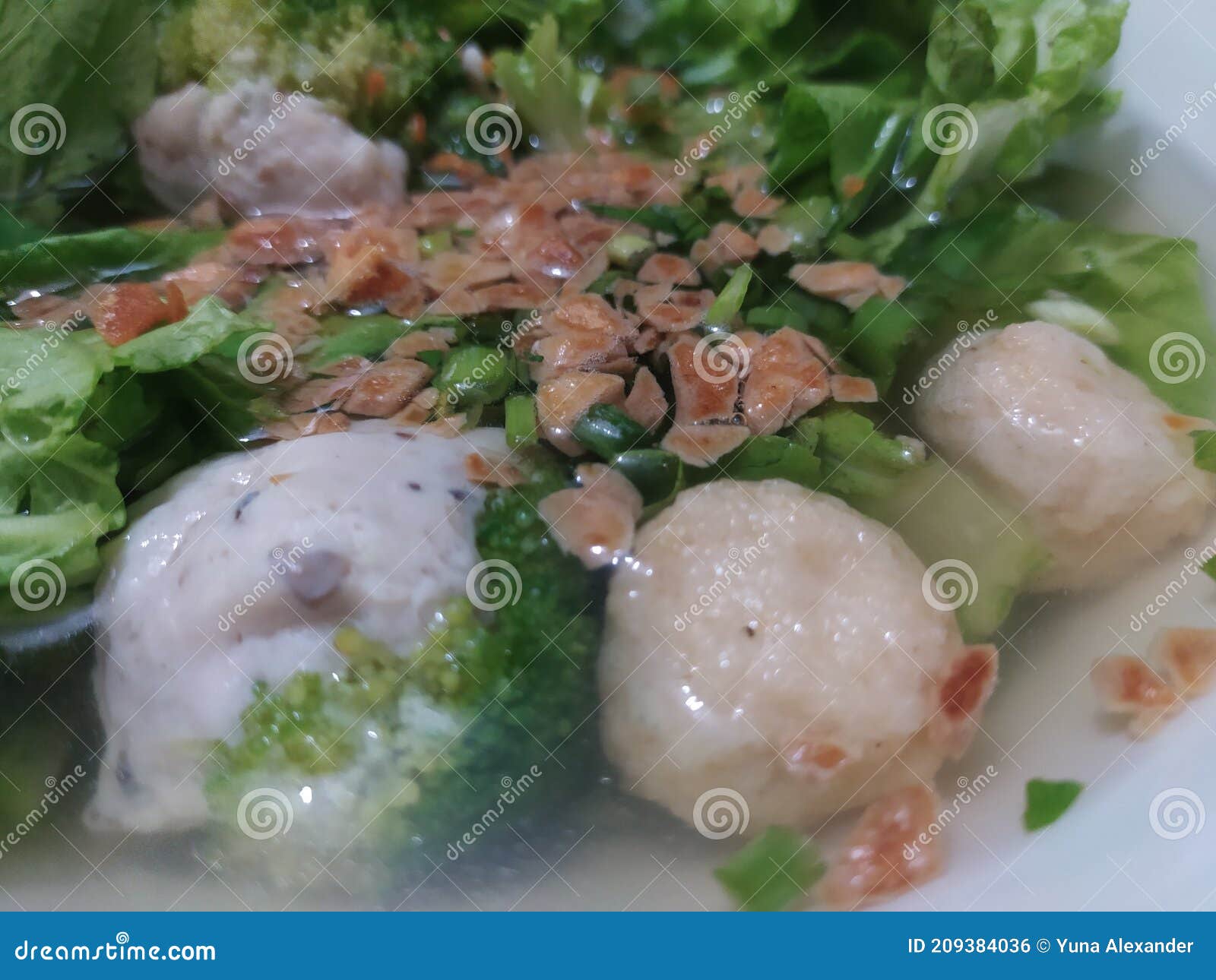 Vegetable fish ball food stock photo. Image of meal 209384036