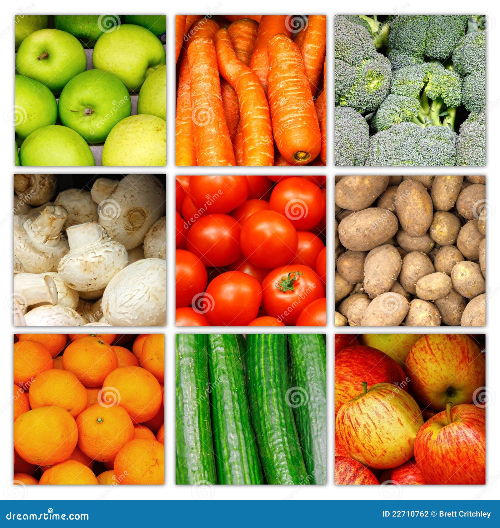 vegetable fruit nutrition collage