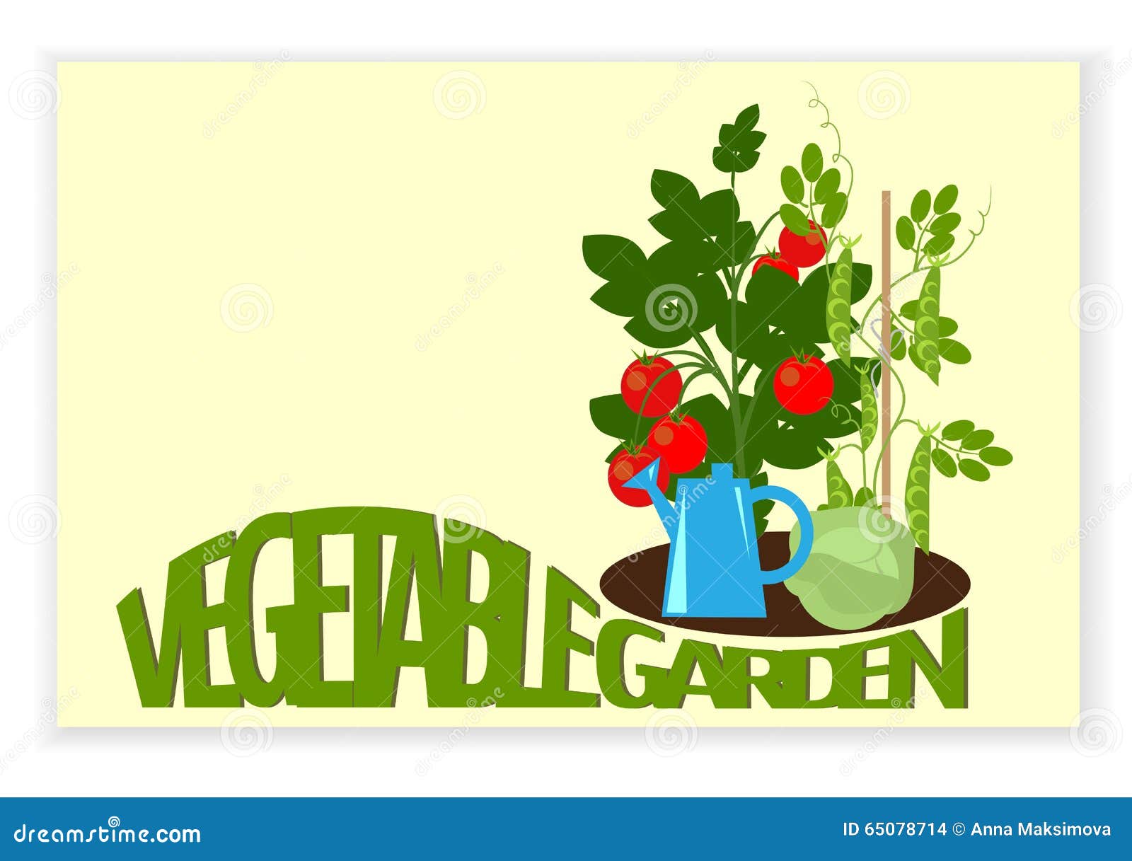 Vegetable garden banner stock vector. Illustration of organic 65078714