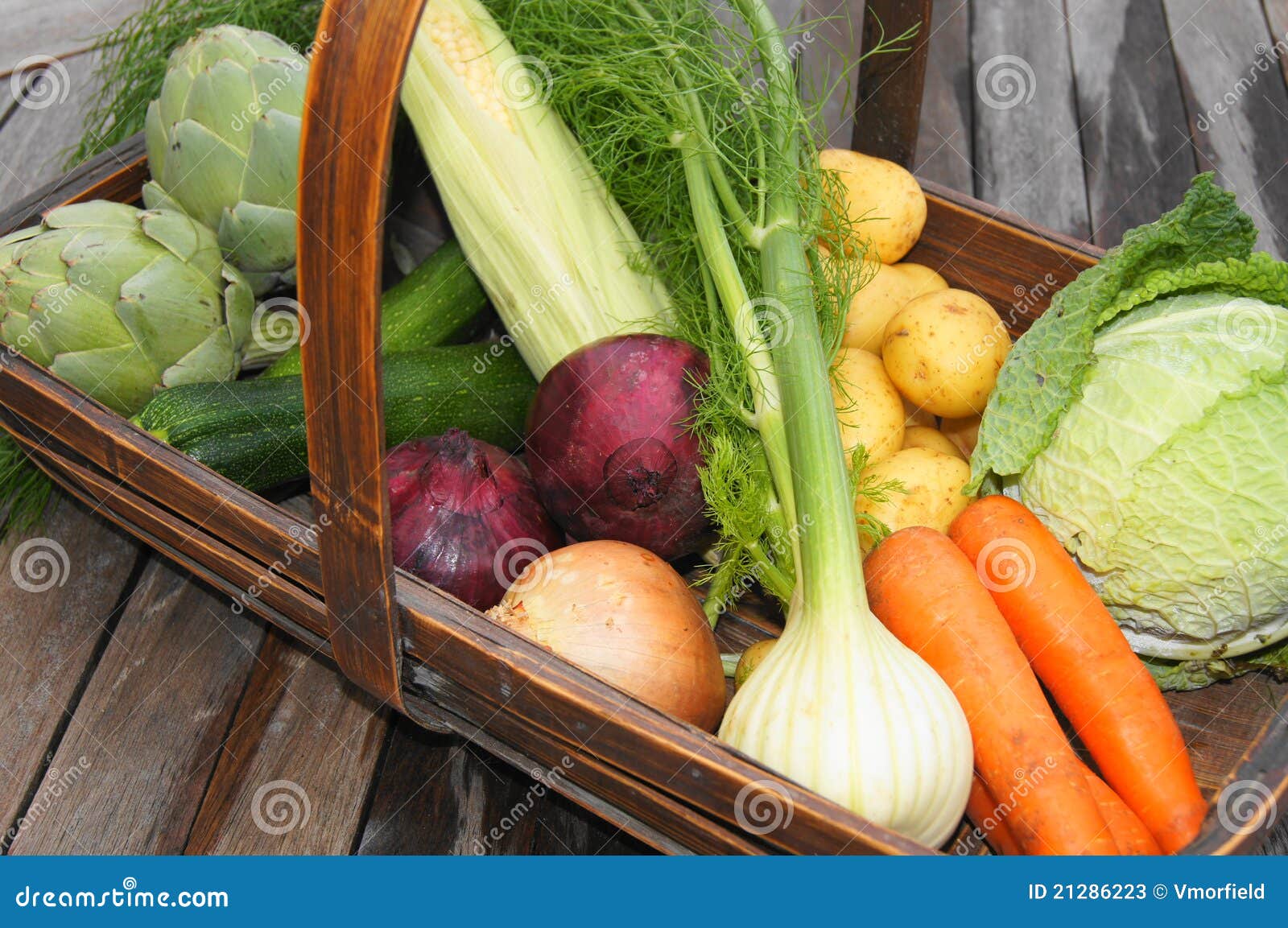 Vegetable Harvest Basket Stock Photos Image 21286223