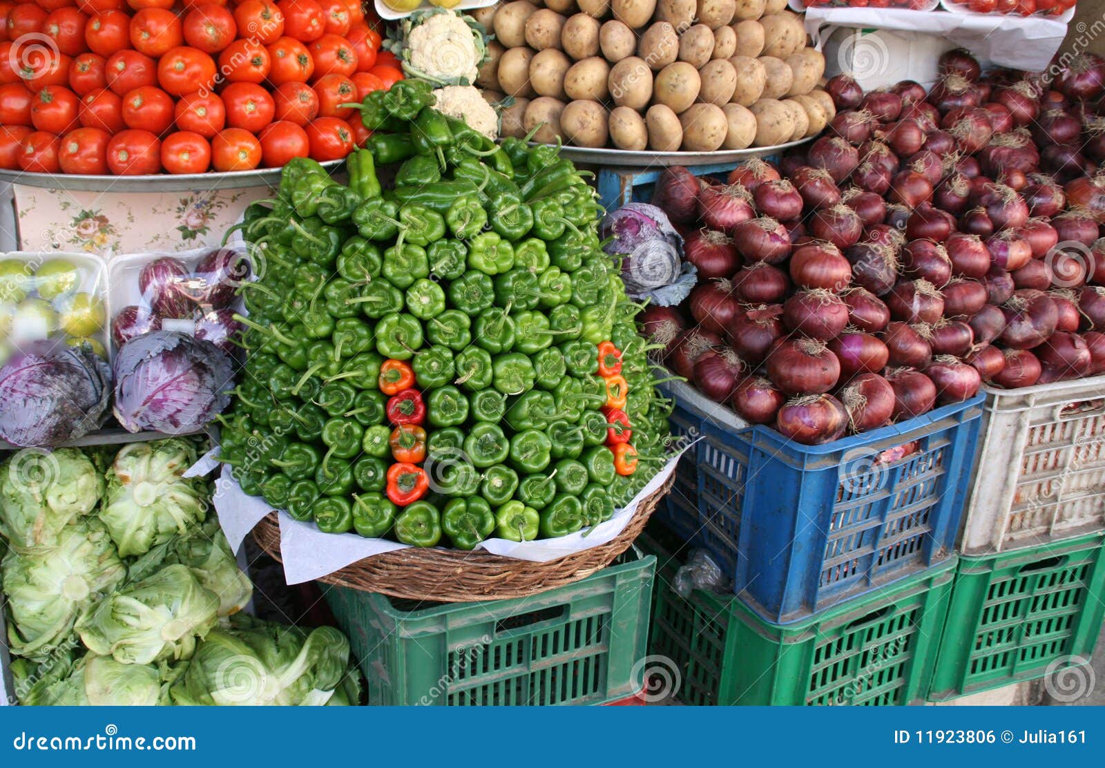 Vegetable market. Egypt stock photo. Image of package 11923806