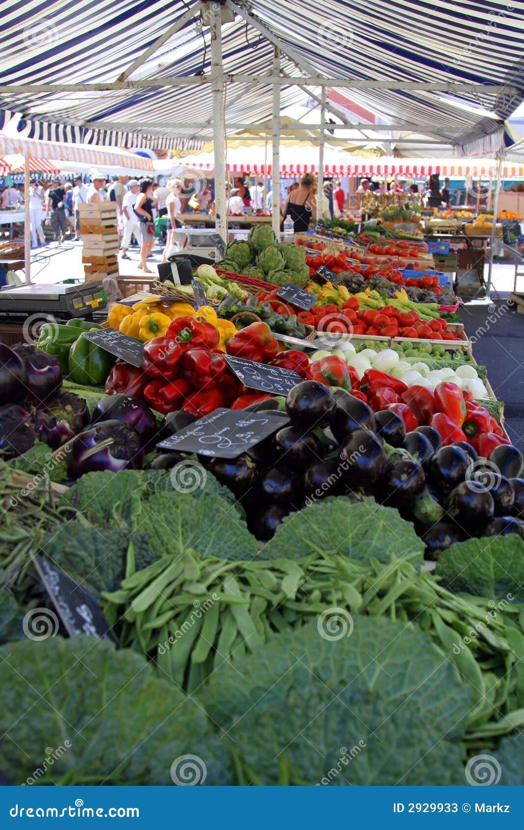 vegetable market stand