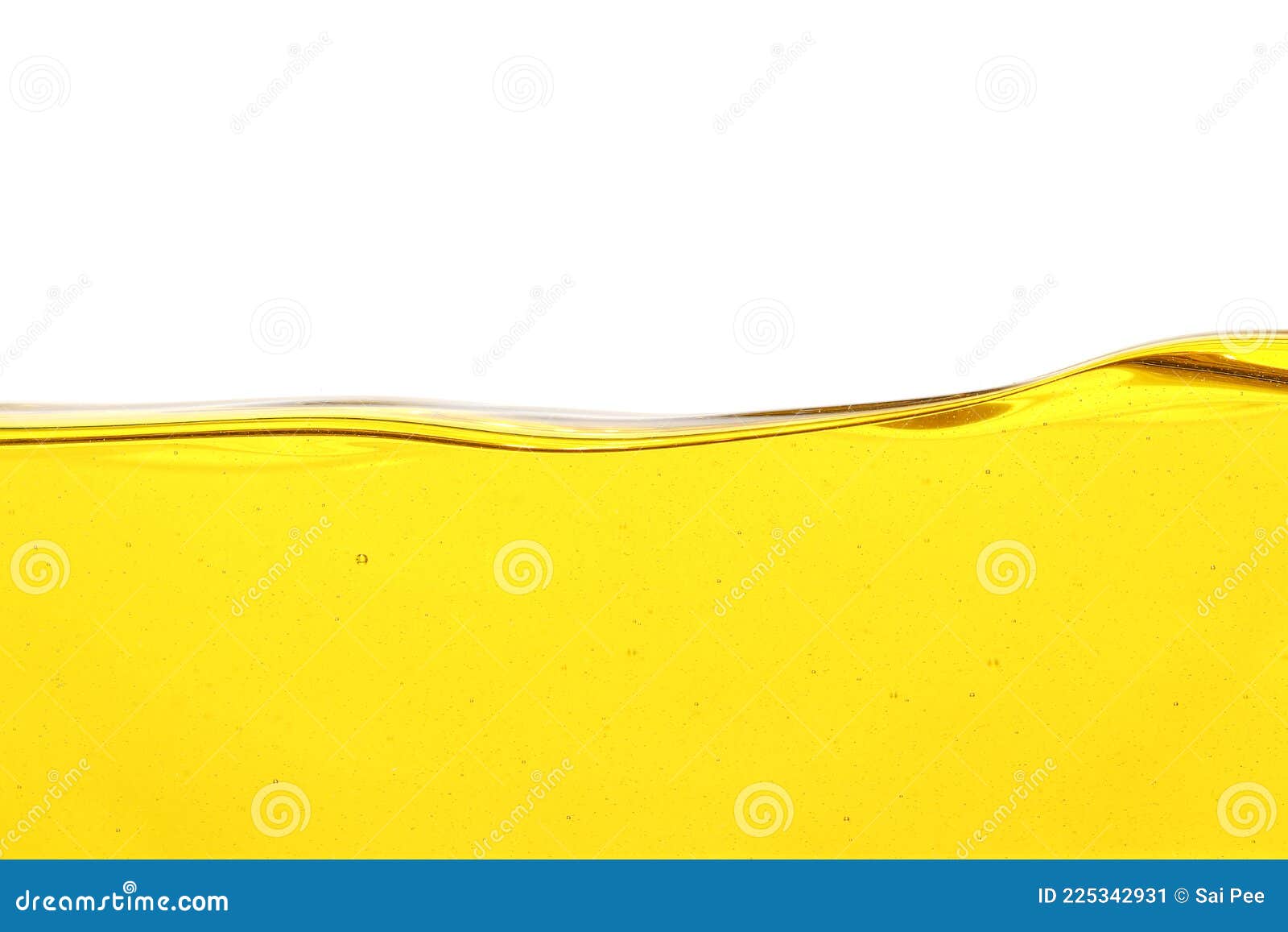 Oil with Air Bubbles at the White Background Stock Image Image of