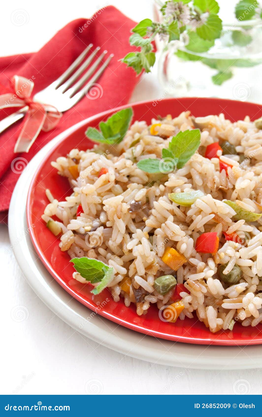 Vegetable Paella stock image. Image of prepared, rice 26852009