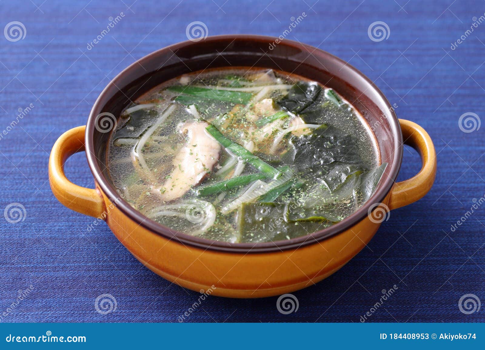 Vegetable with Pork Soup in a Dish Stock Image - Image of asia, asian