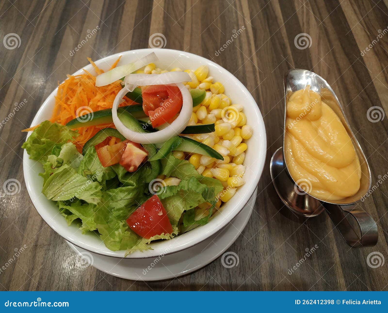 Vegetable Salad with Mayonnaise Stock Photo Image of mayonnaise, food