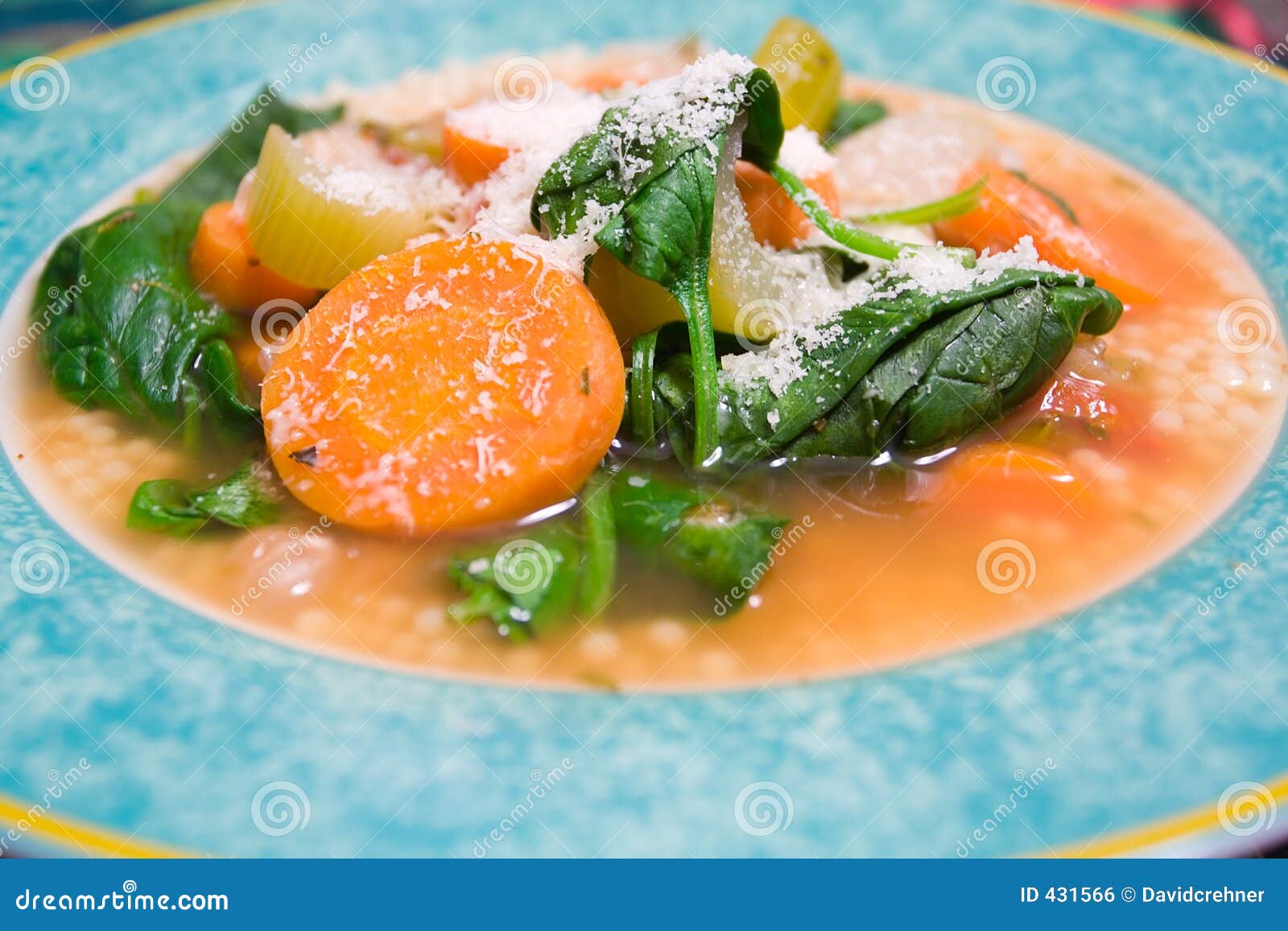Vegetable Soup with Romano Cheese Stock Photo Image of chicken