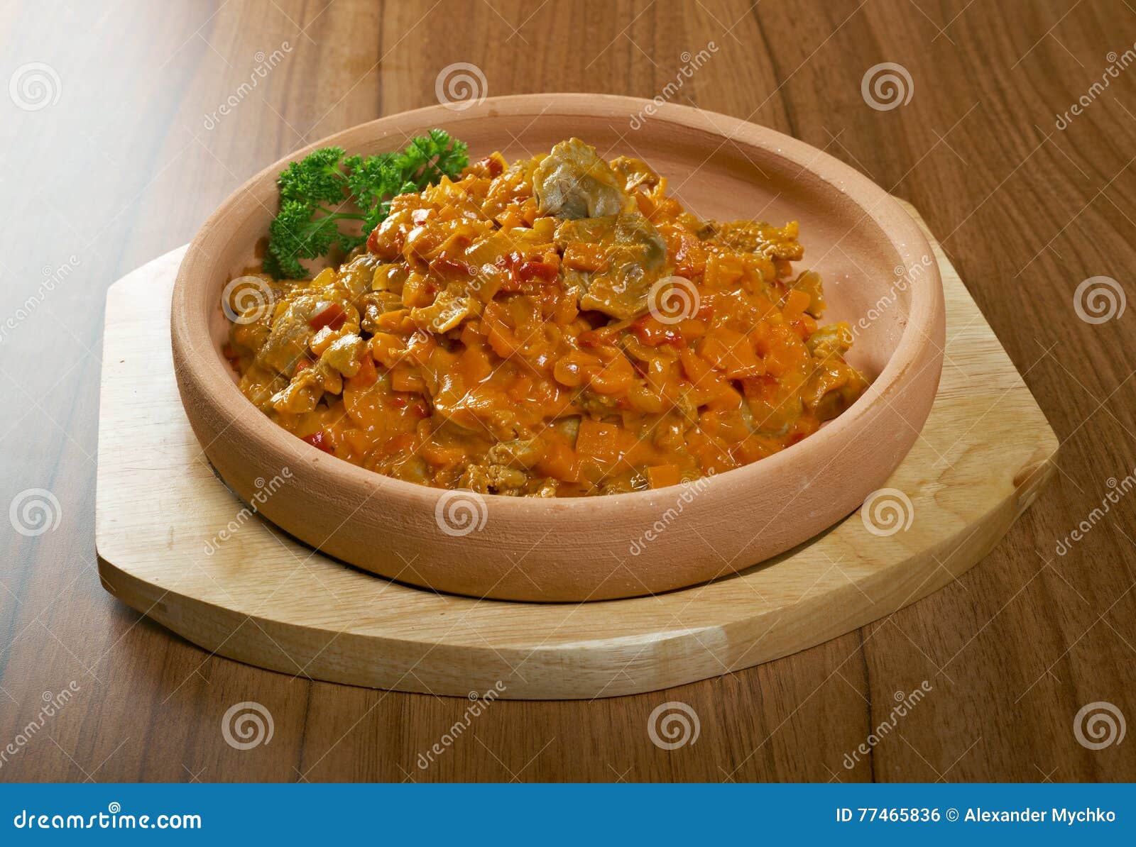 Vegetable Stew with Chicken Giblets Stock Photo Image of dinner