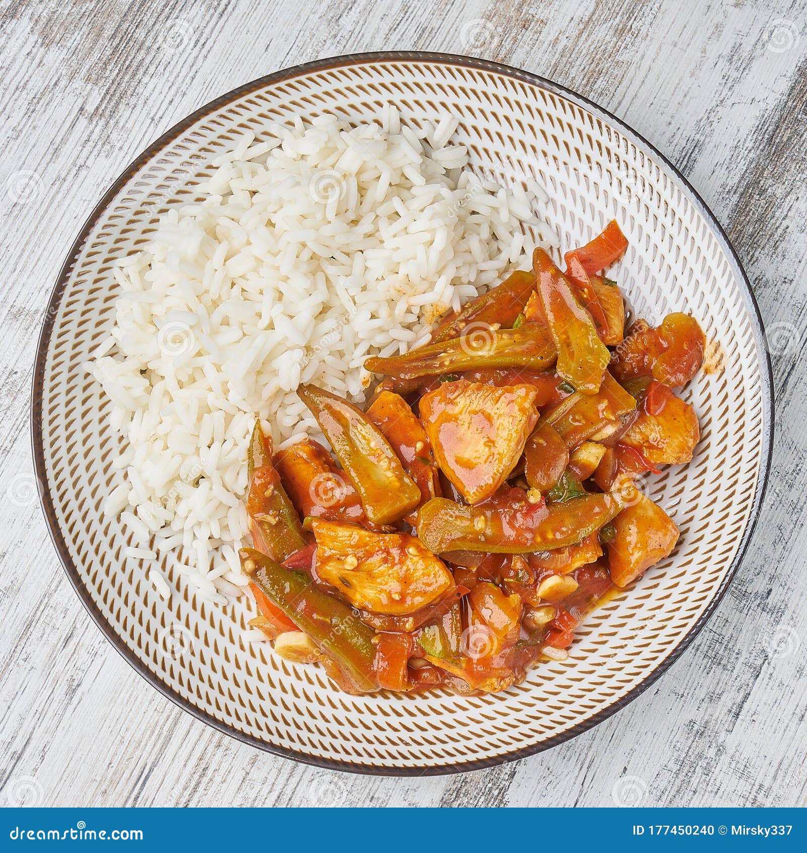 Vegetable stew with rice stock photo. Image of healthy 177450240