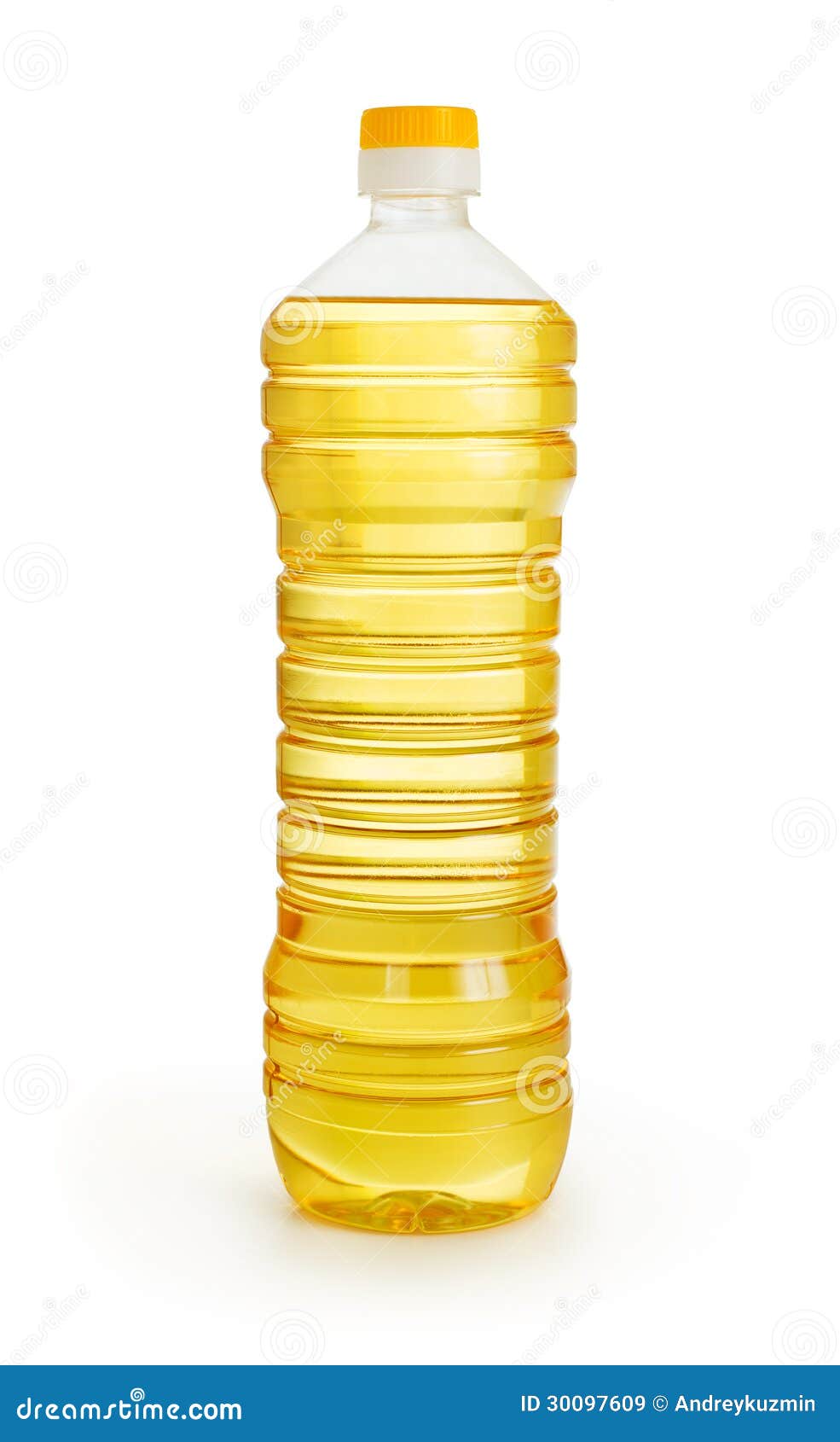 Vegetable or Sunflower Oil in Plastic Bottle Stock Image Image of