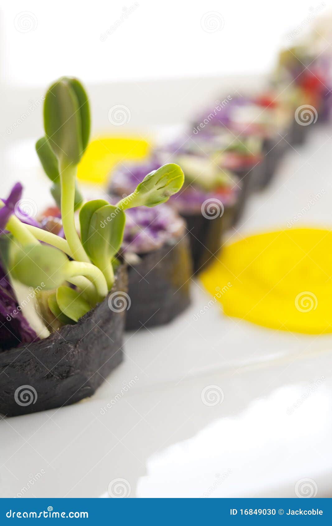 Vegetable sushi stock photo. Image of food, vegetarian 16849030