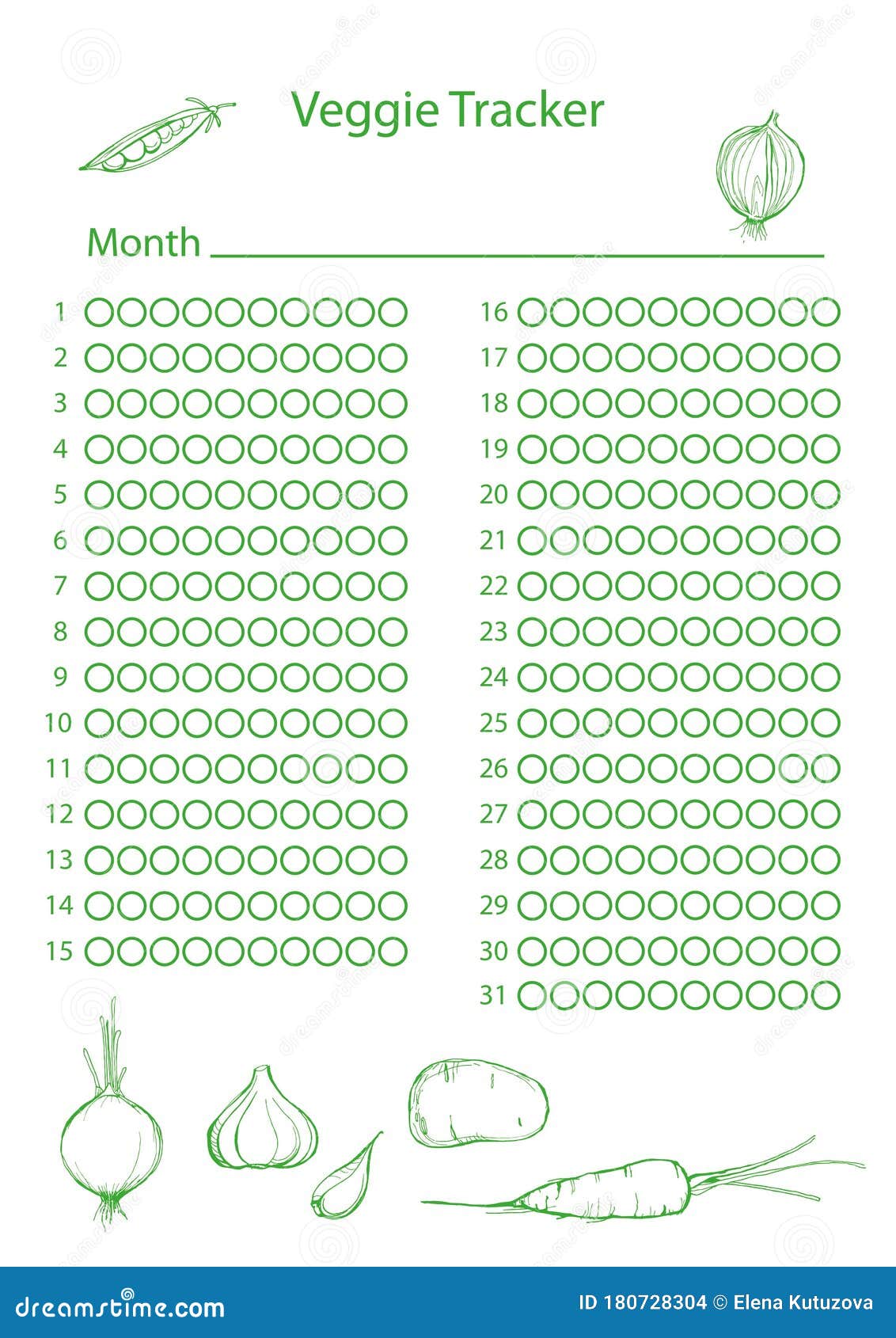 Bullet journal year monthly planner Royalty Free Vector