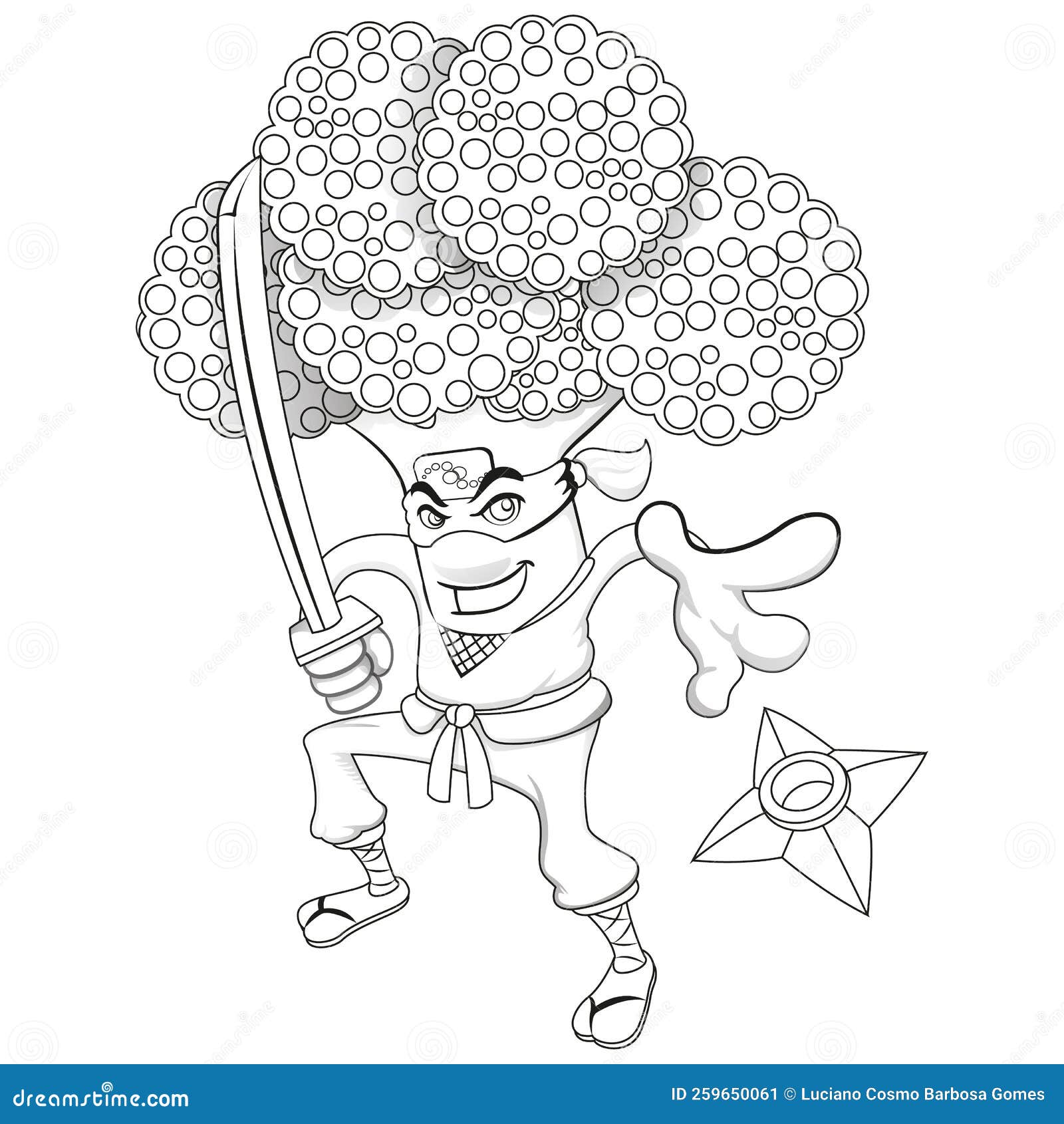 Ninja Warrior Coloring Page  Warrior drawing, Ninja art, Samurai drawing