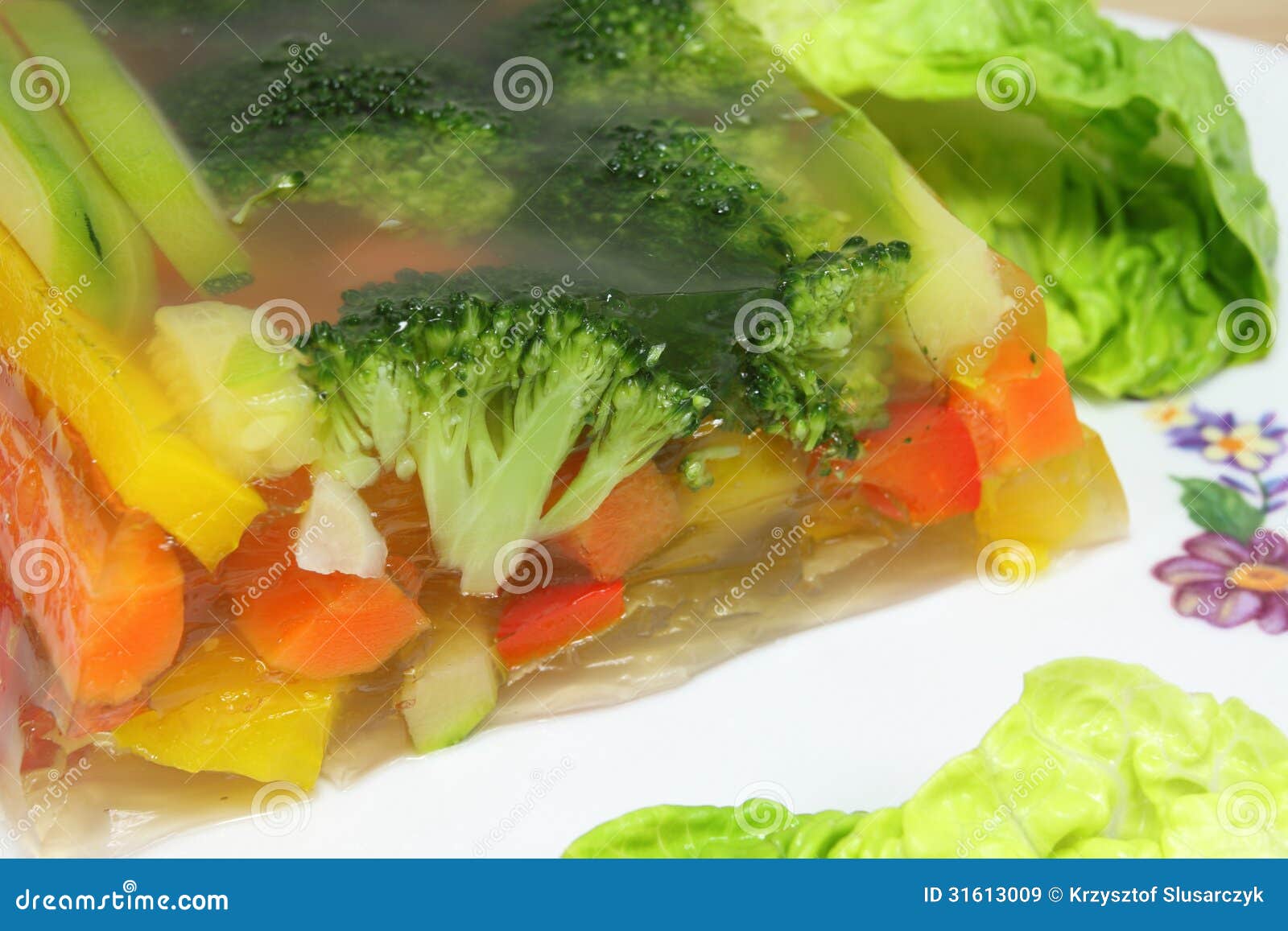 Vegetables in aspic stock image. Image of snack, food 31613009
