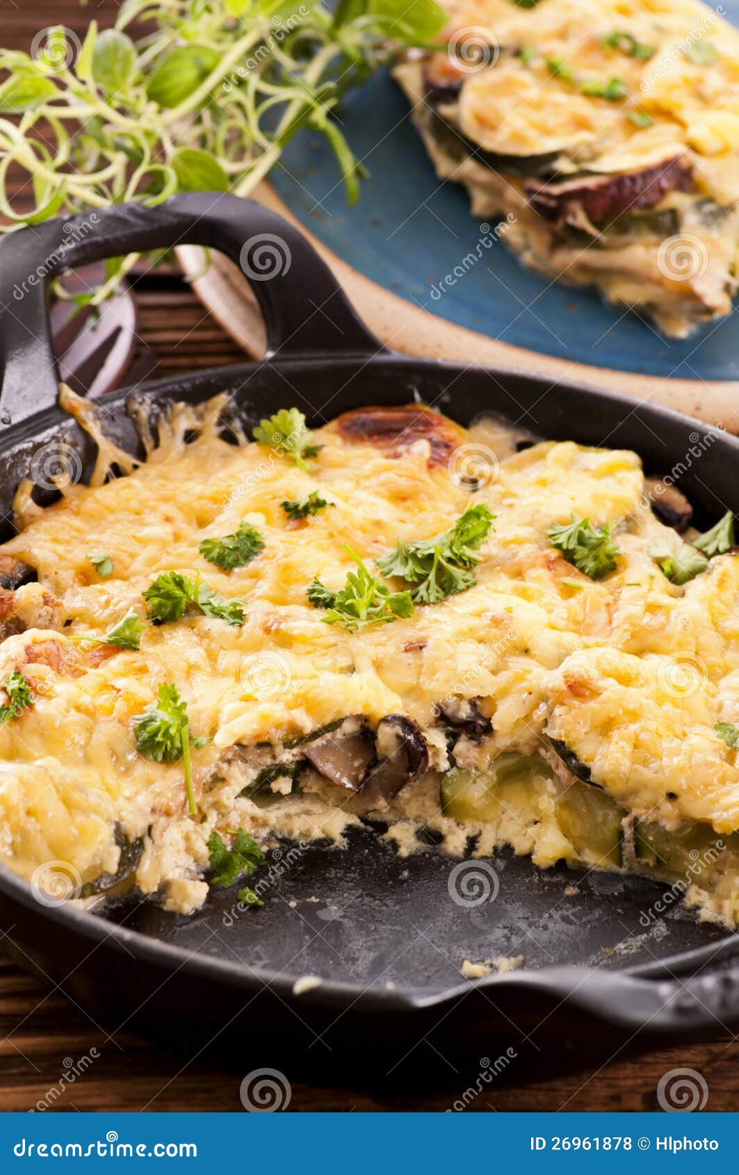 Vegetables Baked with Cheese Stock Photo Image of caramelise