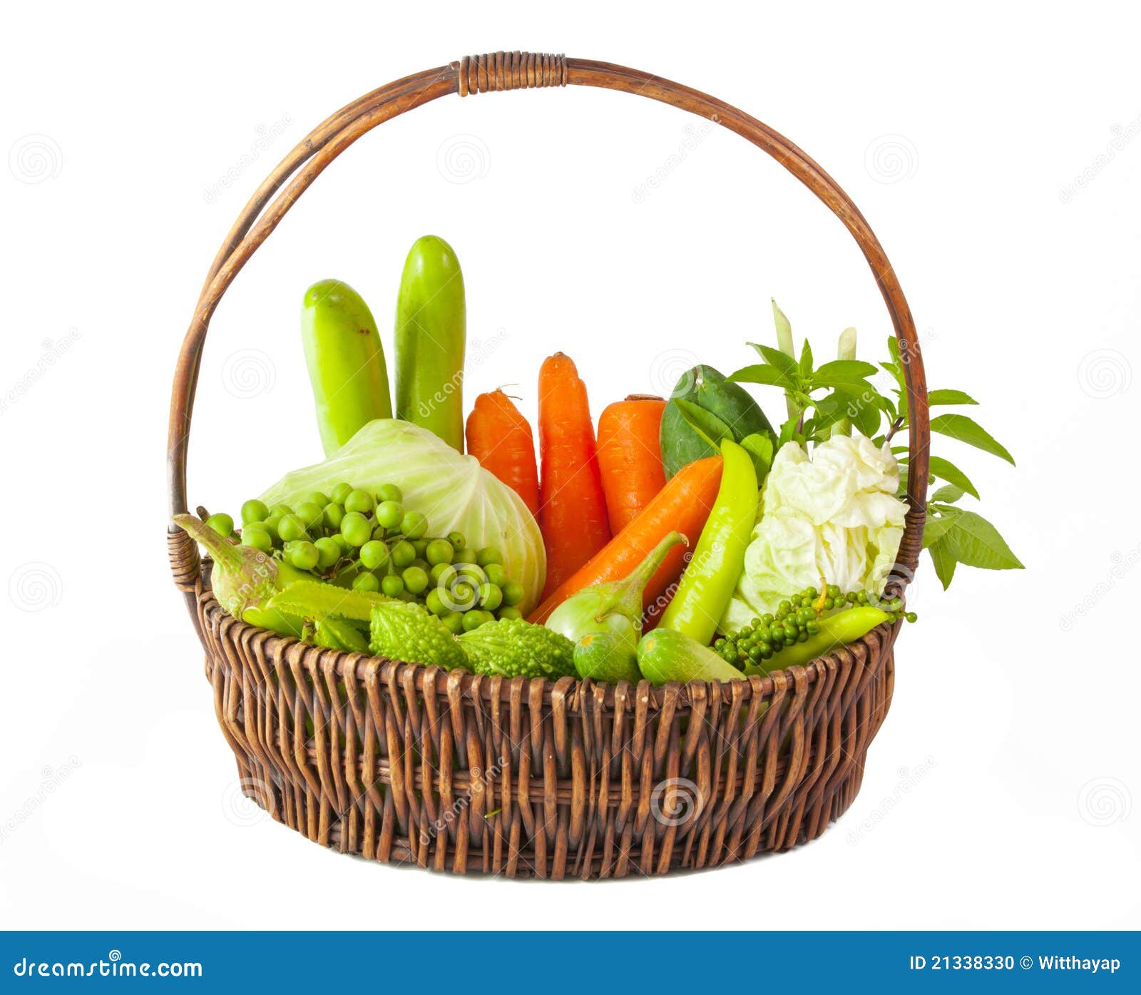 Vegetables in basket stock photo. Image of organic, cucumber 21338330