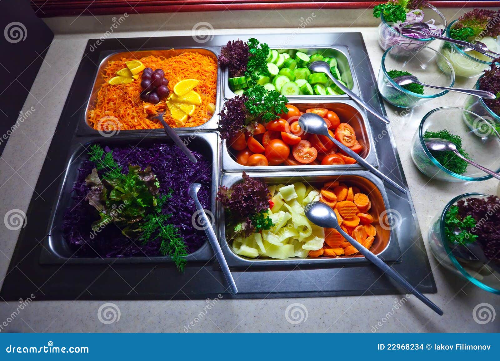 Vegetables in buffet stock photo. Image of catering, food 22968234