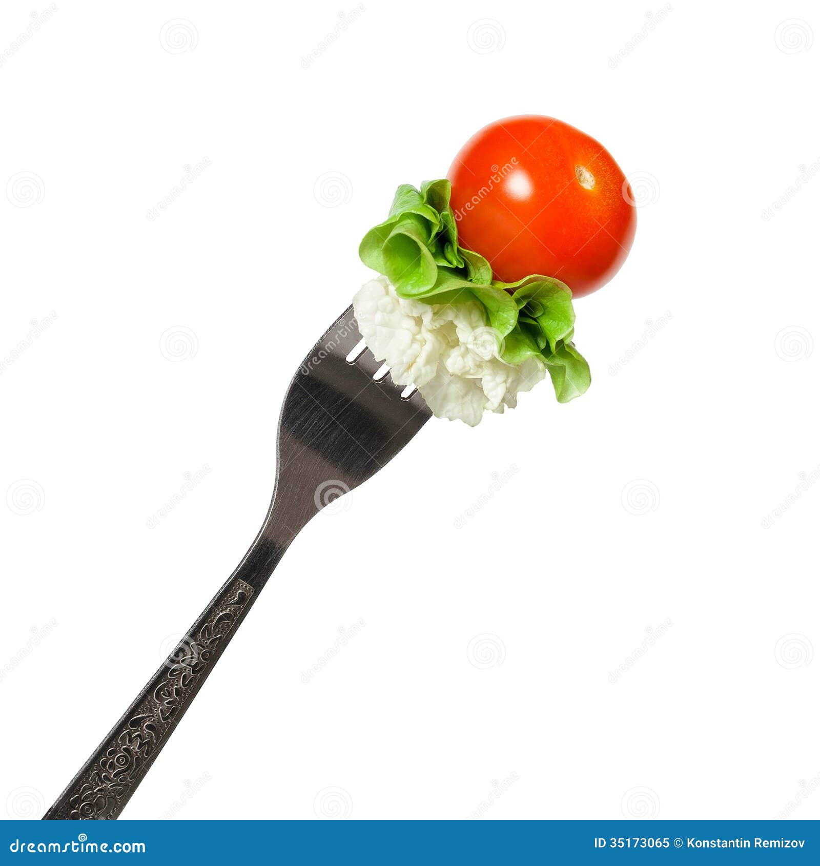 Vegetables on a fork stock image. Image of garden, good 35173065