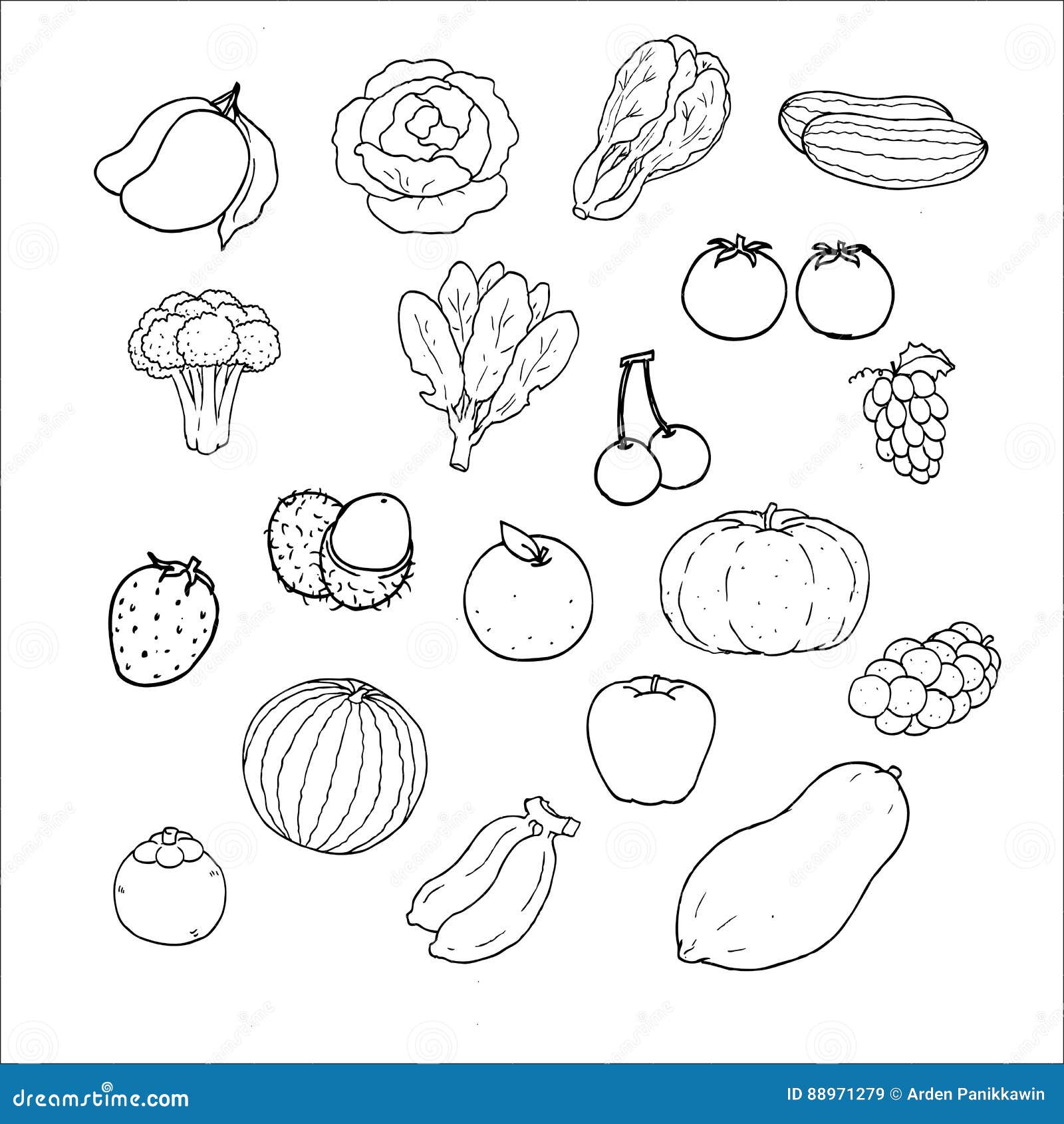 How To Draw Leafy Vegetables - Learn How to Draw